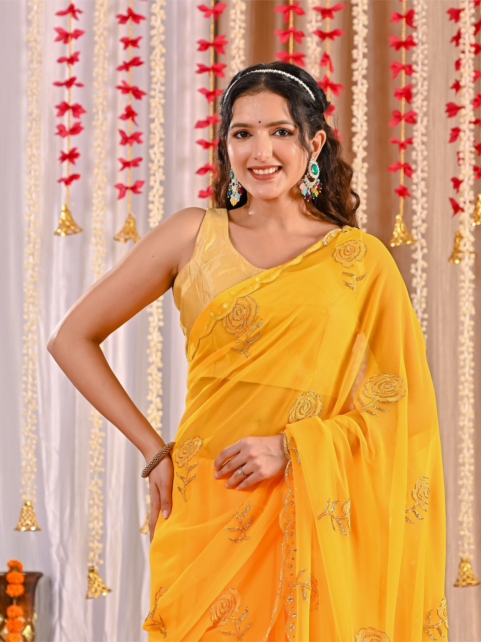 Meher Elegant Chiffon Saree