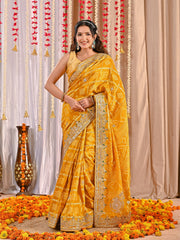 Suhana Royal Gaji Silk Ghatchola Saree
