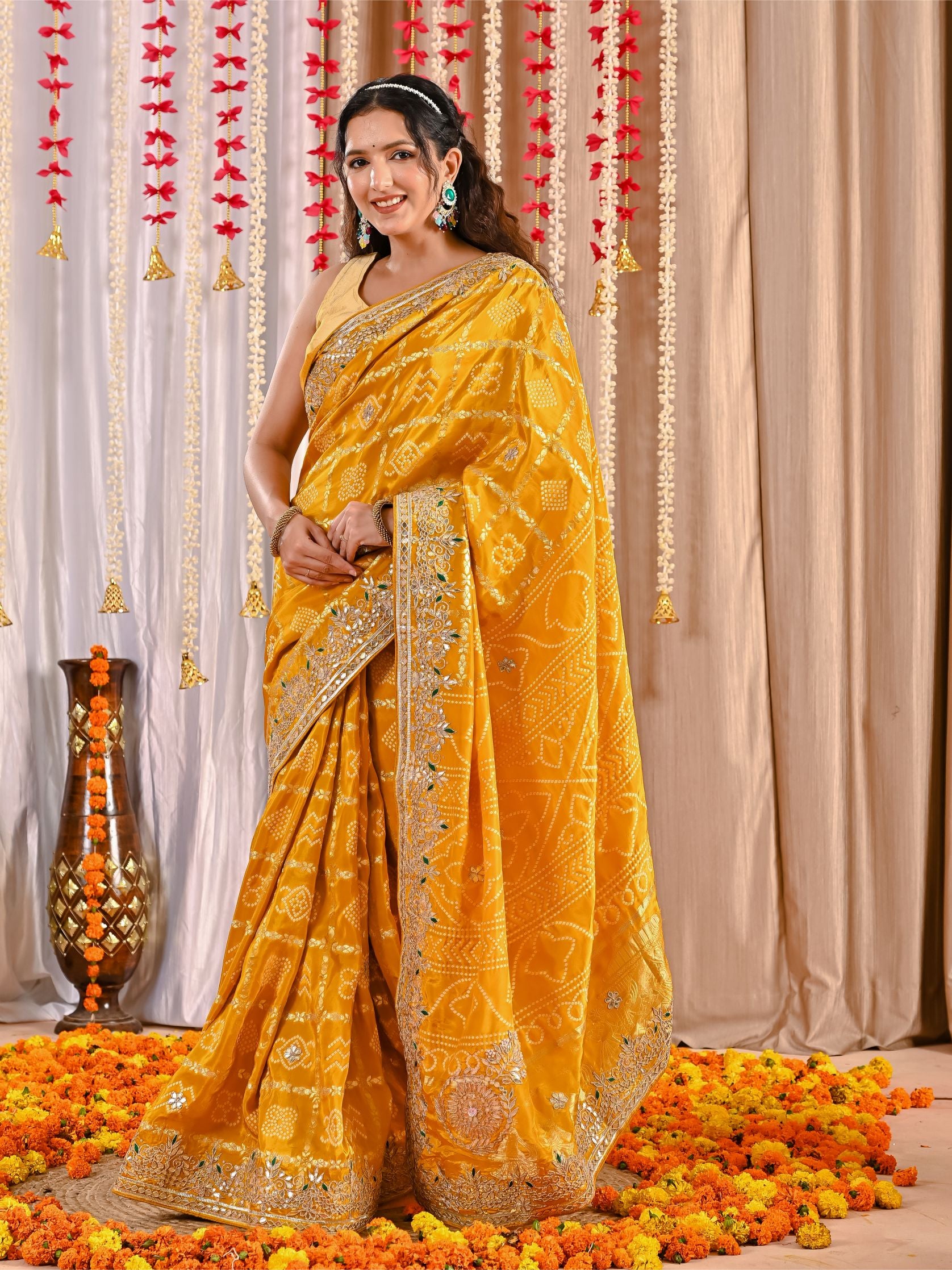 Suhana Royal Gaji Silk Ghatchola Saree