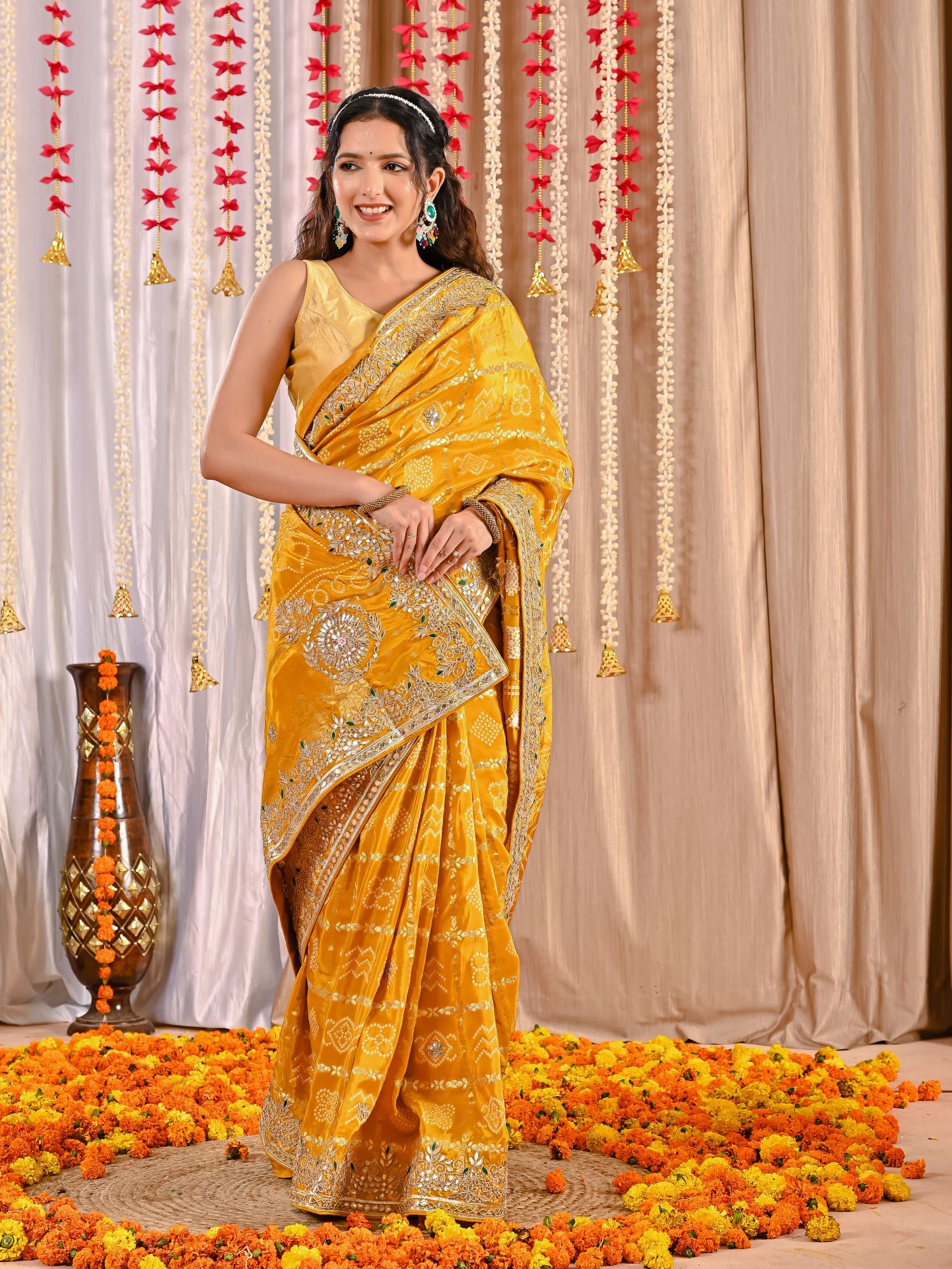 Suhana Royal Gaji Silk Ghatchola Saree