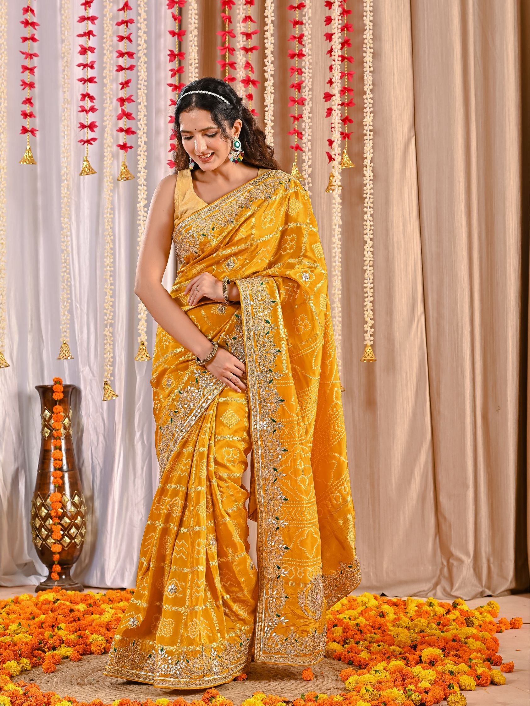 Suhana Royal Gaji Silk Ghatchola Saree