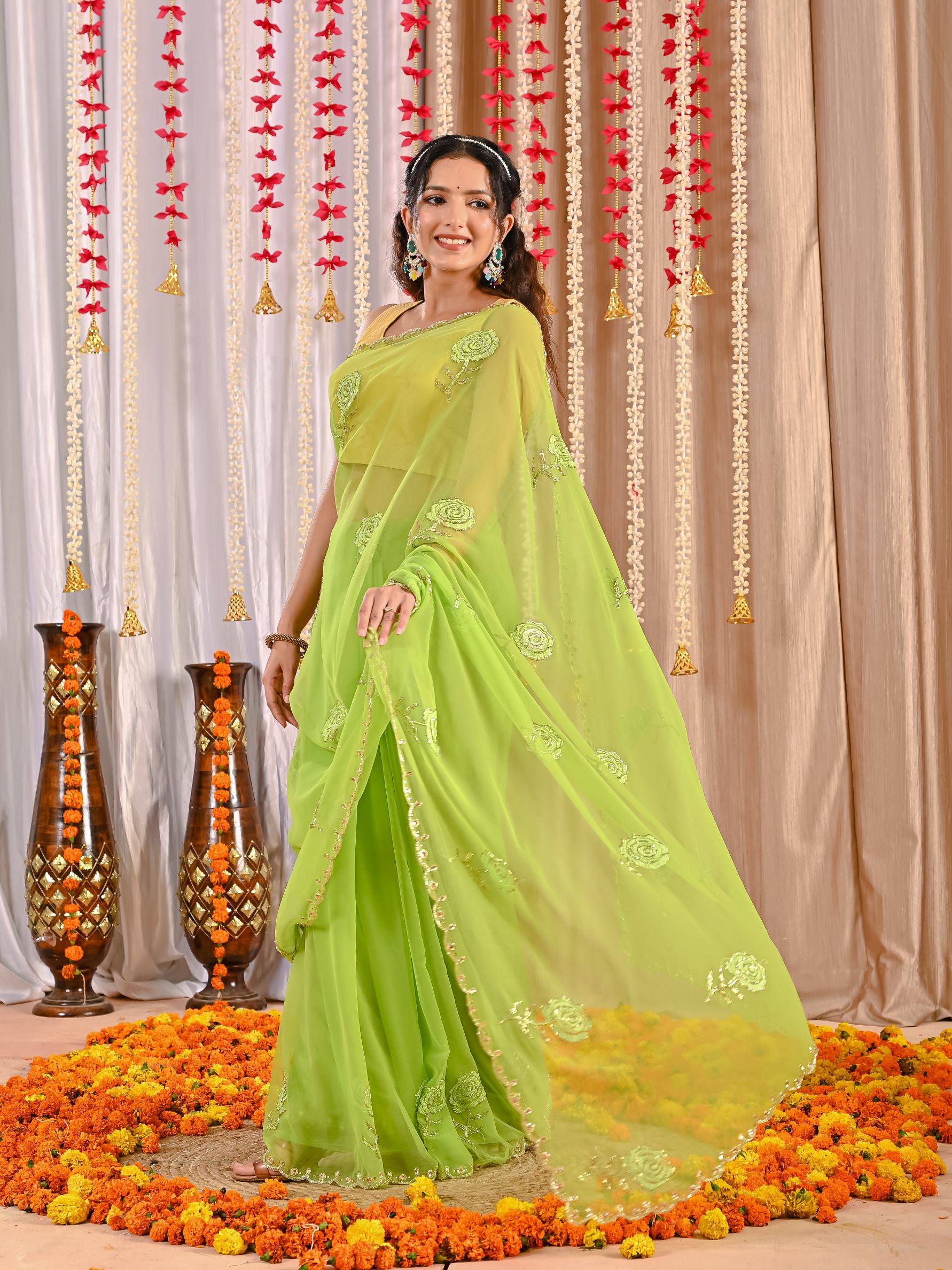 Rhea Elegant Chiffon Saree
