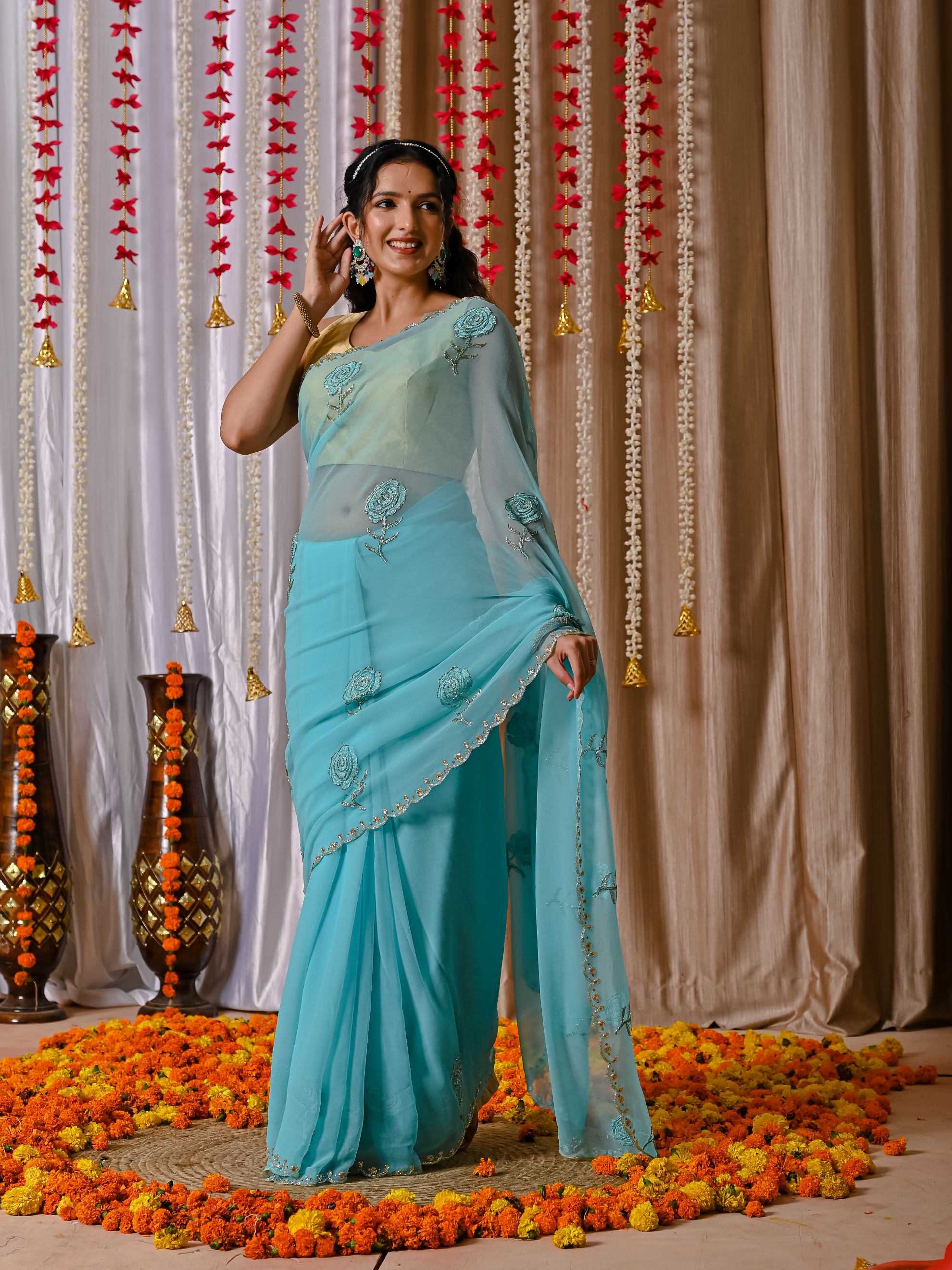 Nikku Elegant Chiffon Saree