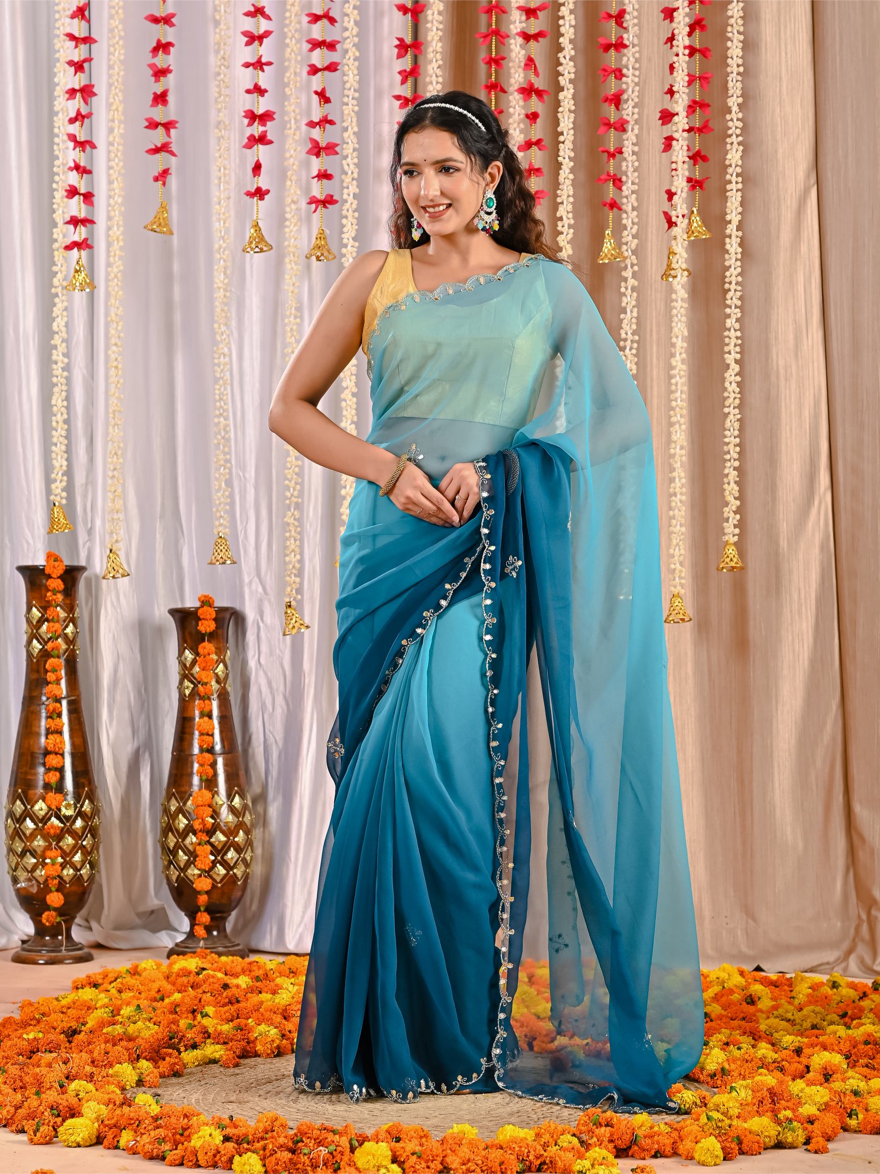 Anika Royal Georgette Saree