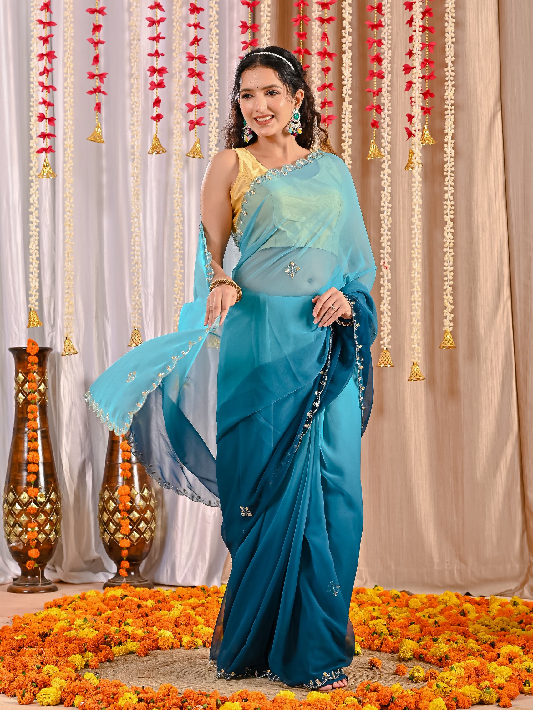 Anika Royal Georgette Saree