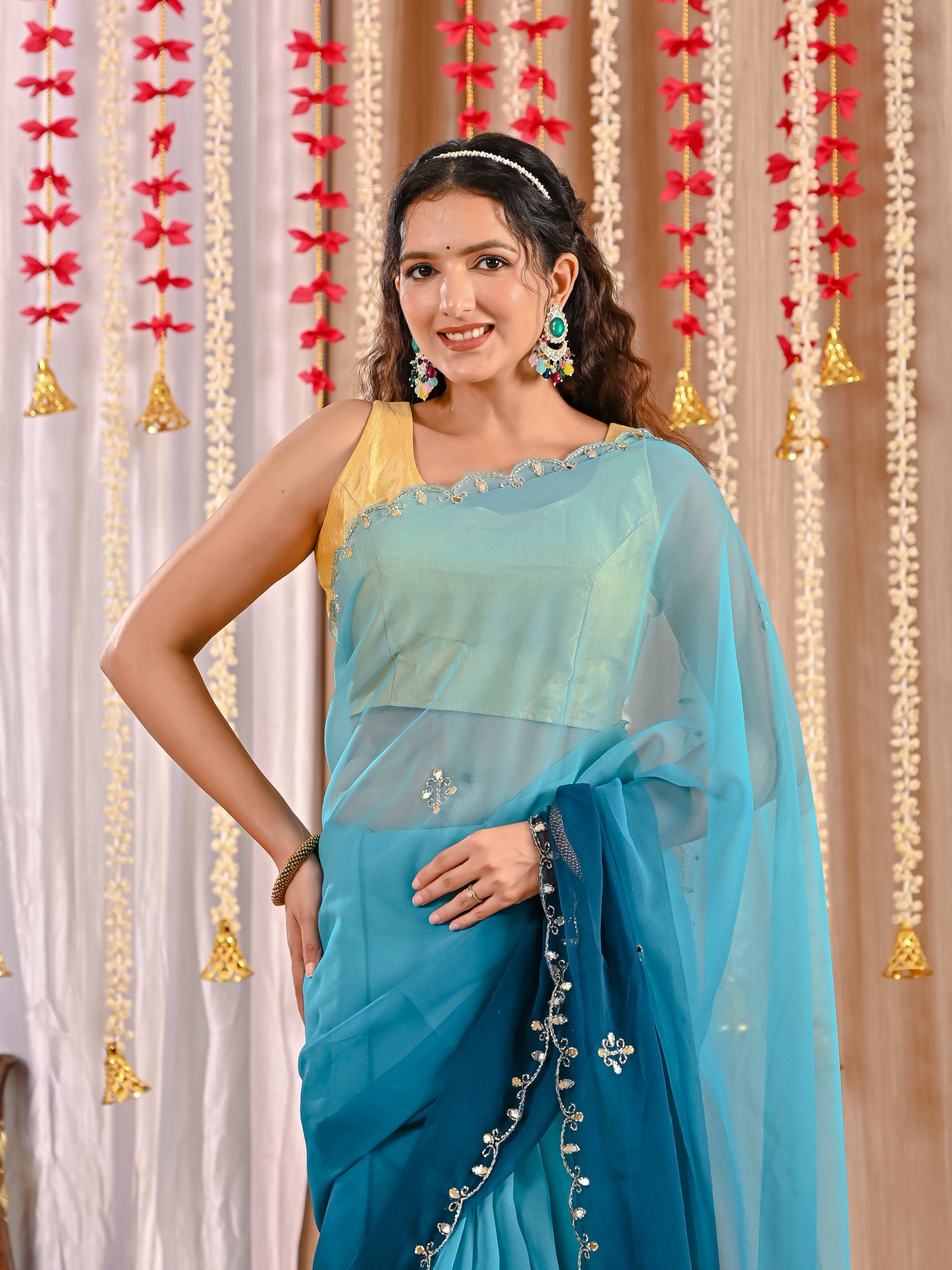 Anika Royal Georgette Saree