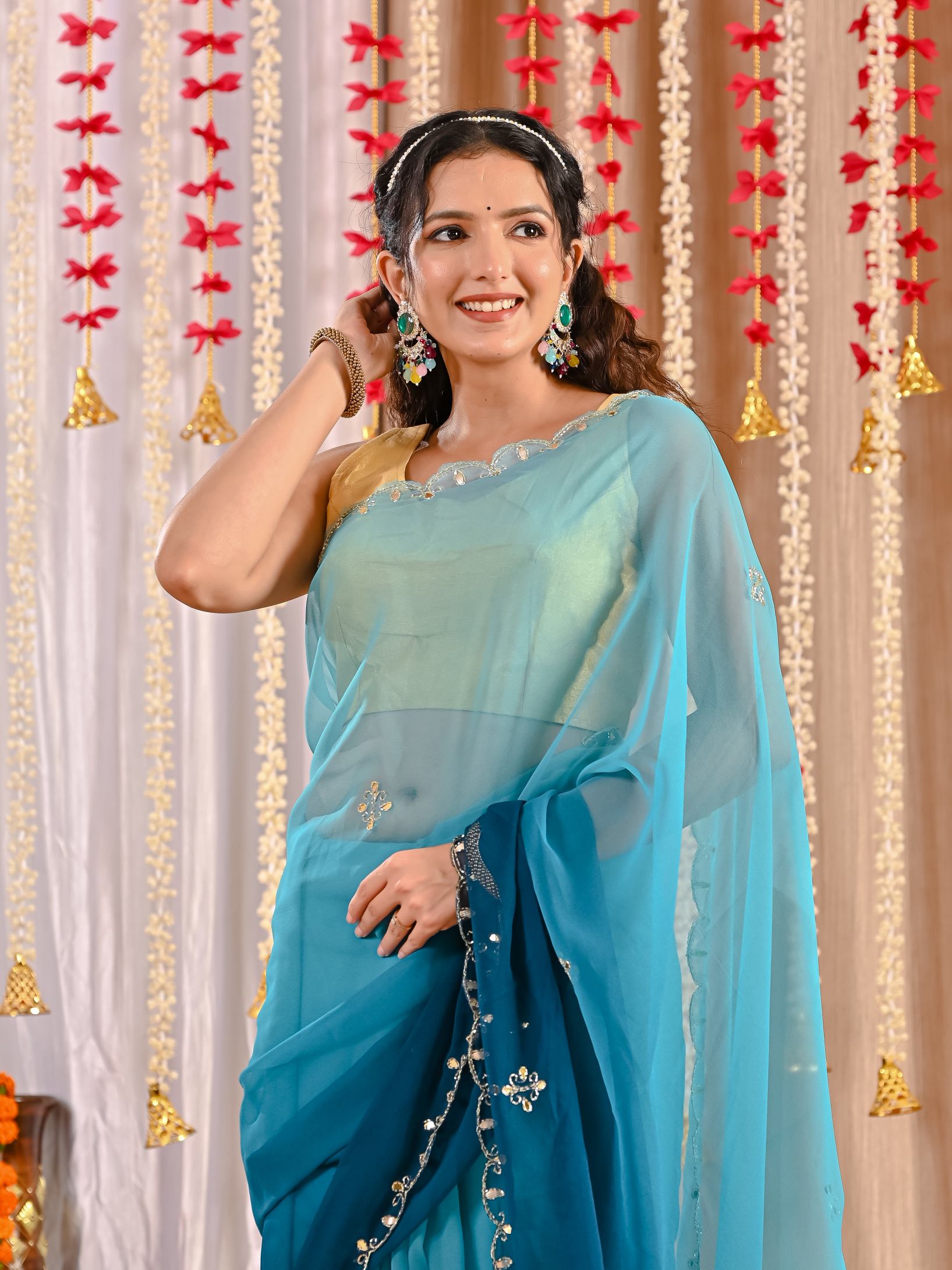 Anika Royal Georgette Saree