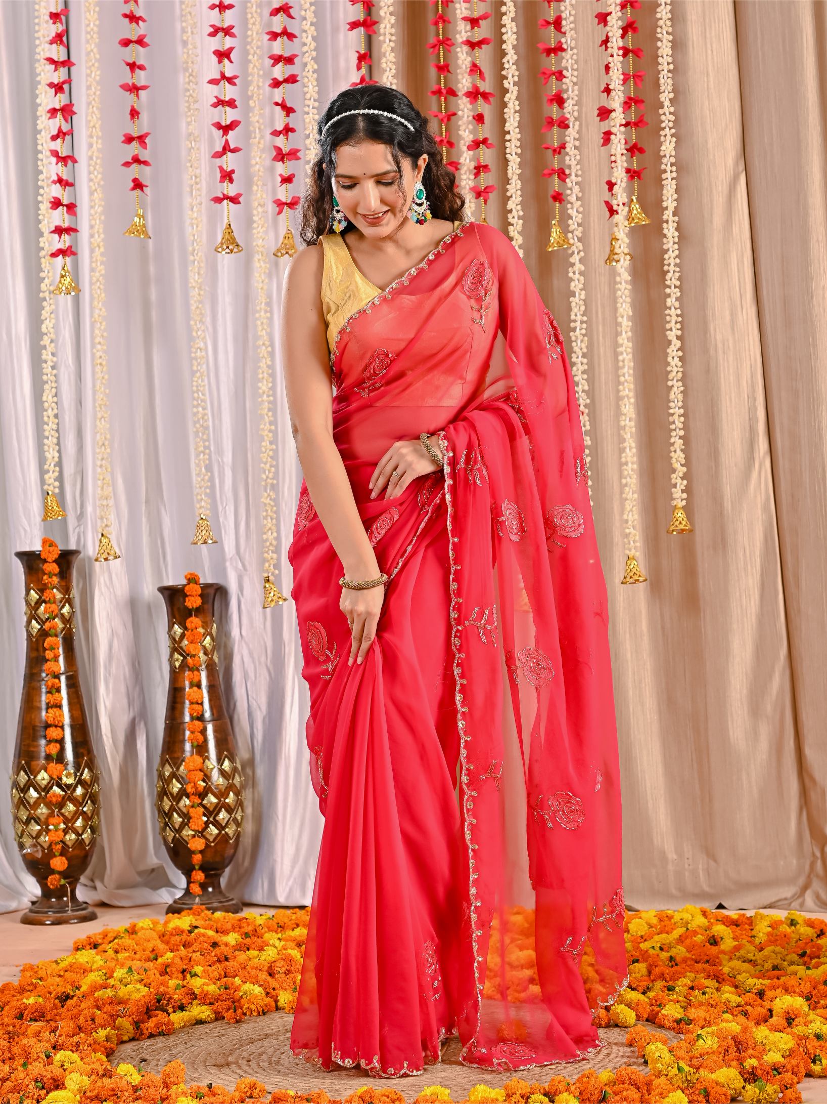 Kiara Elegant Chiffon Saree