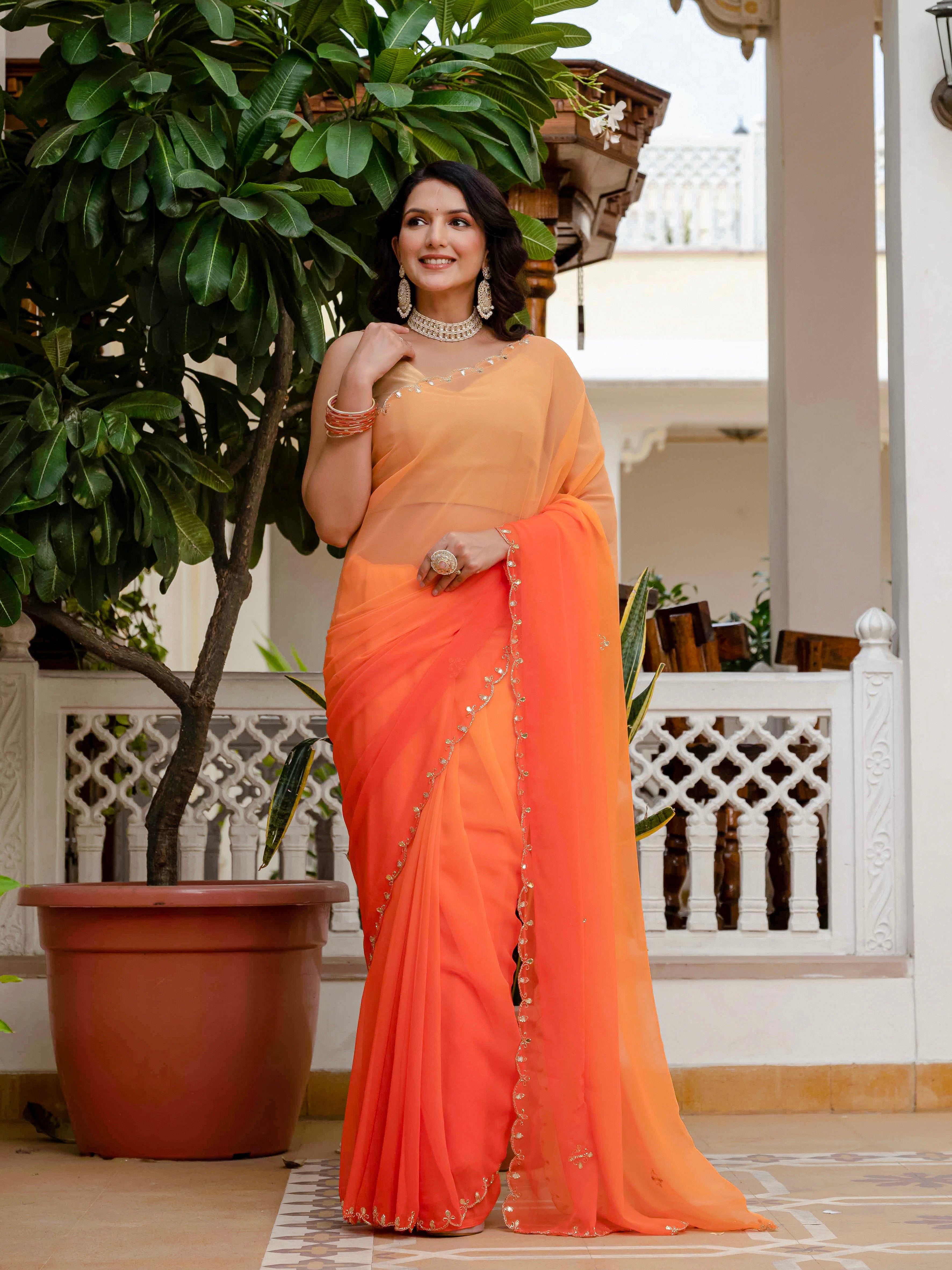 Nikku Georgette Saree