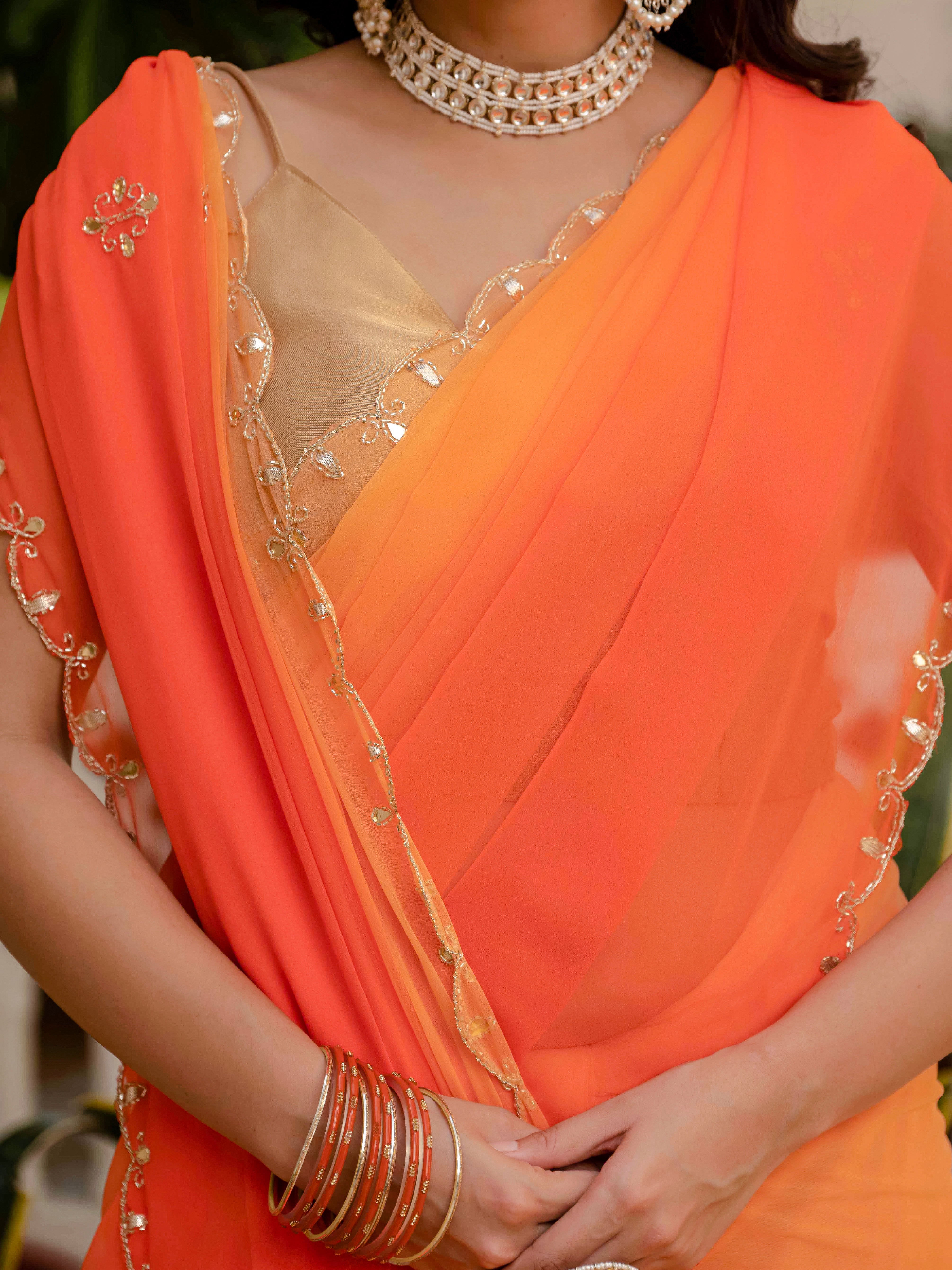 Nikku Georgette Saree