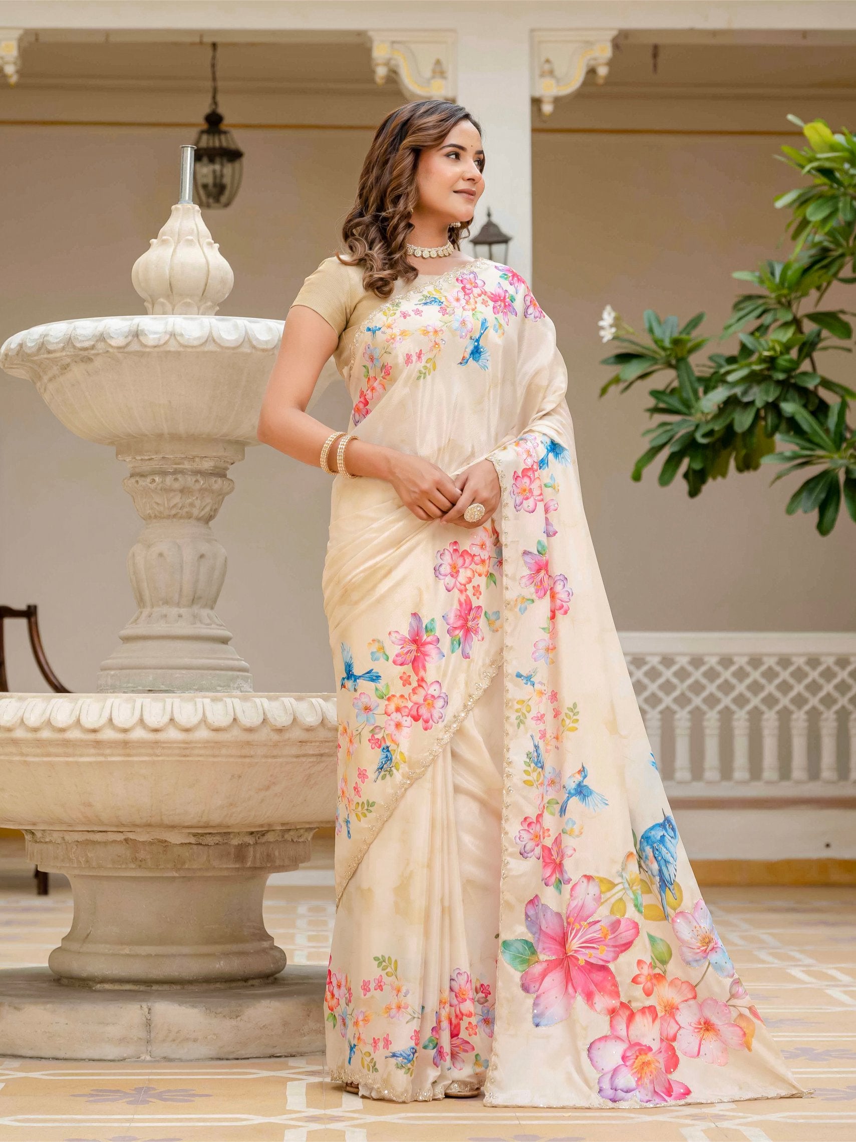 Vedanshi Crepe Saree