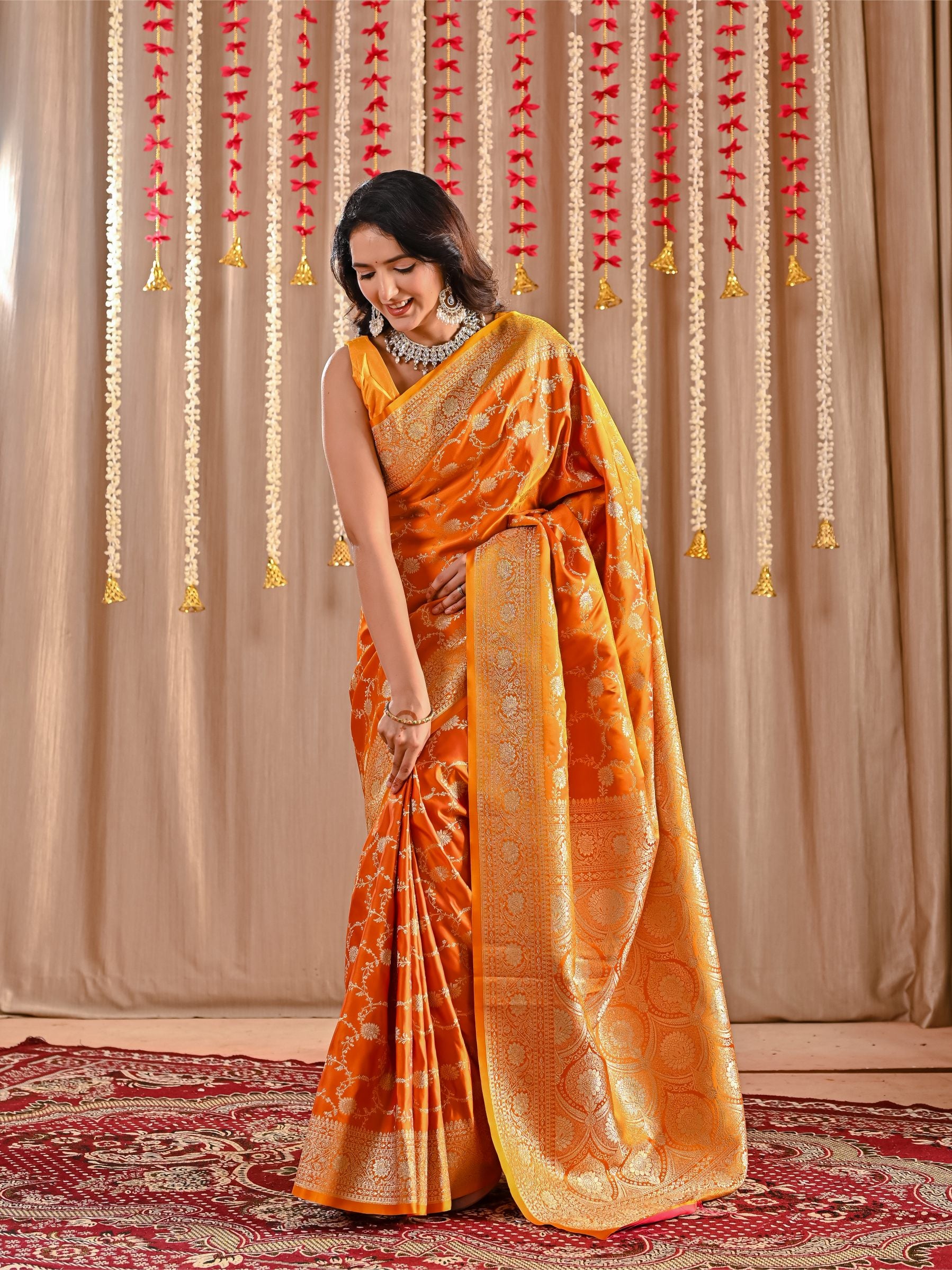 Aarohi Pure Katan Banarasi Silk Saree