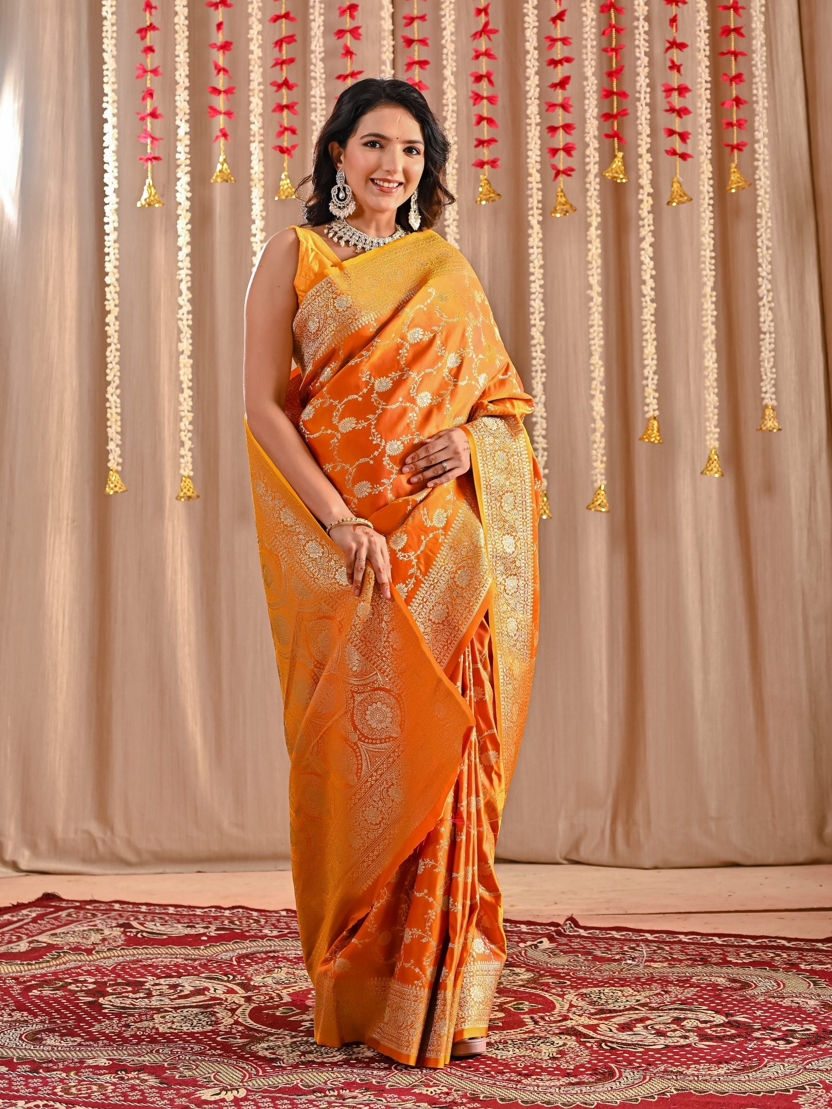 Aarohi Pure Katan Banarasi Silk Saree