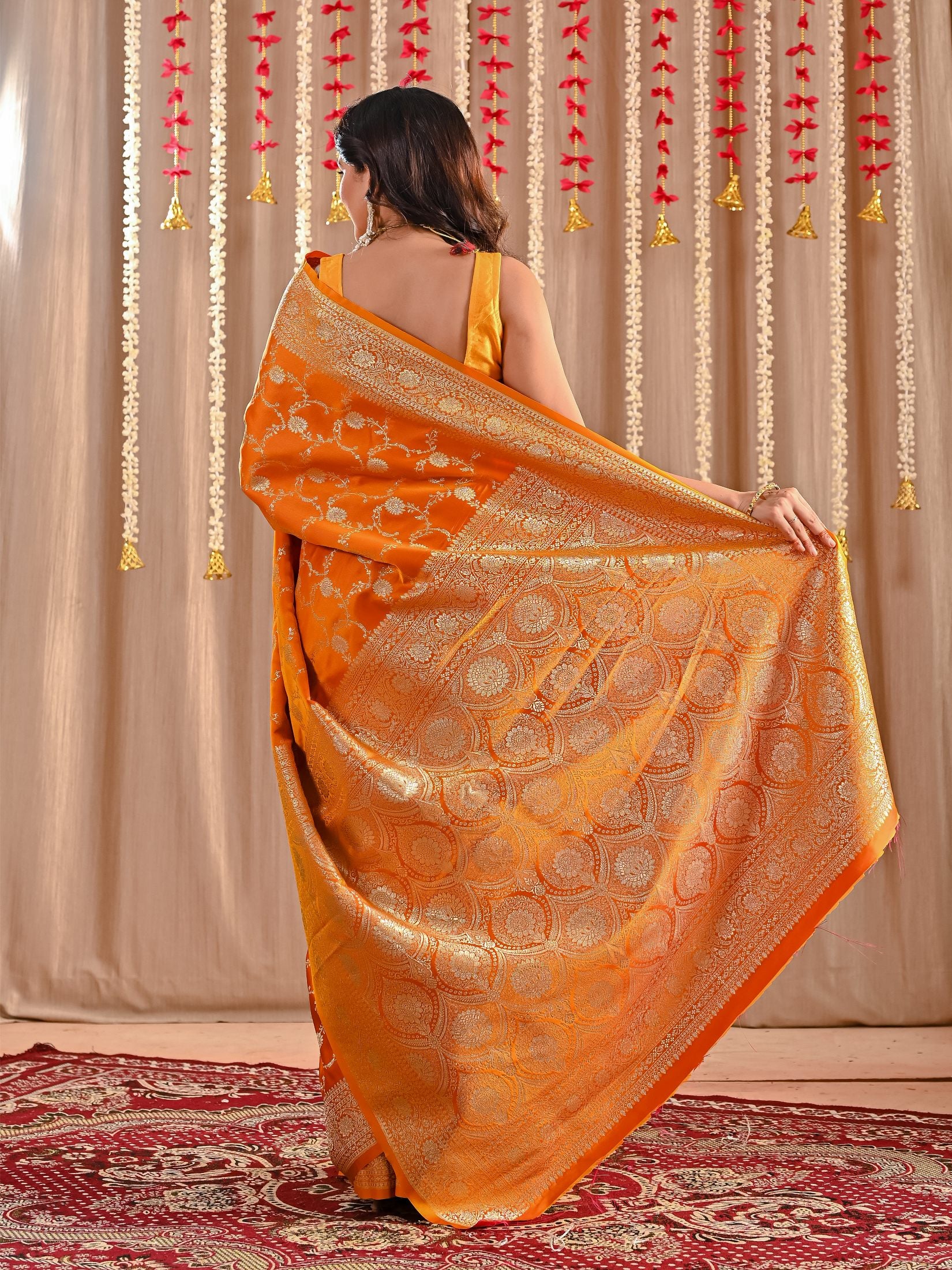 Aarohi Pure Katan Banarasi Silk Saree