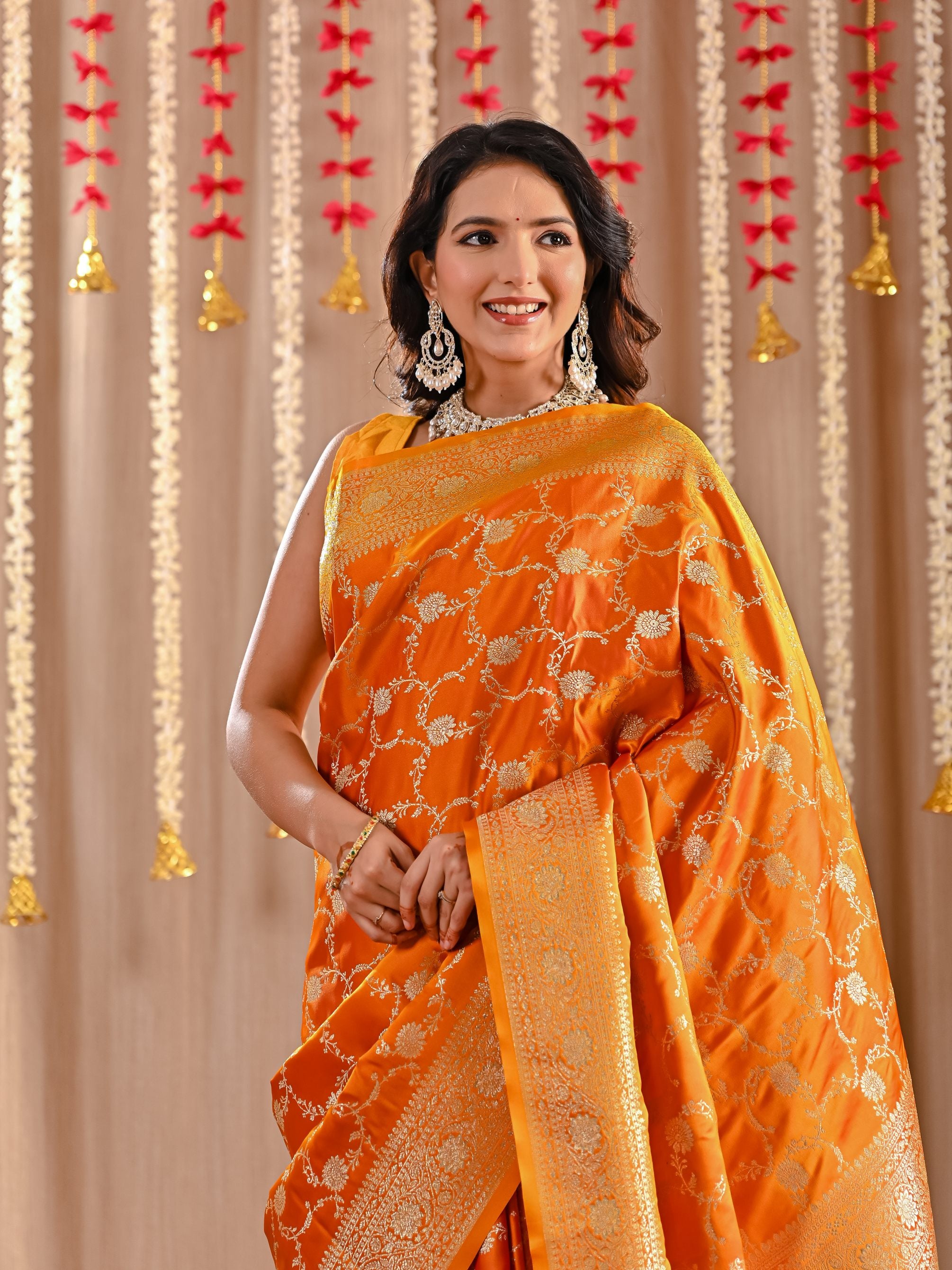 Aarohi Pure Katan Banarasi Silk Saree