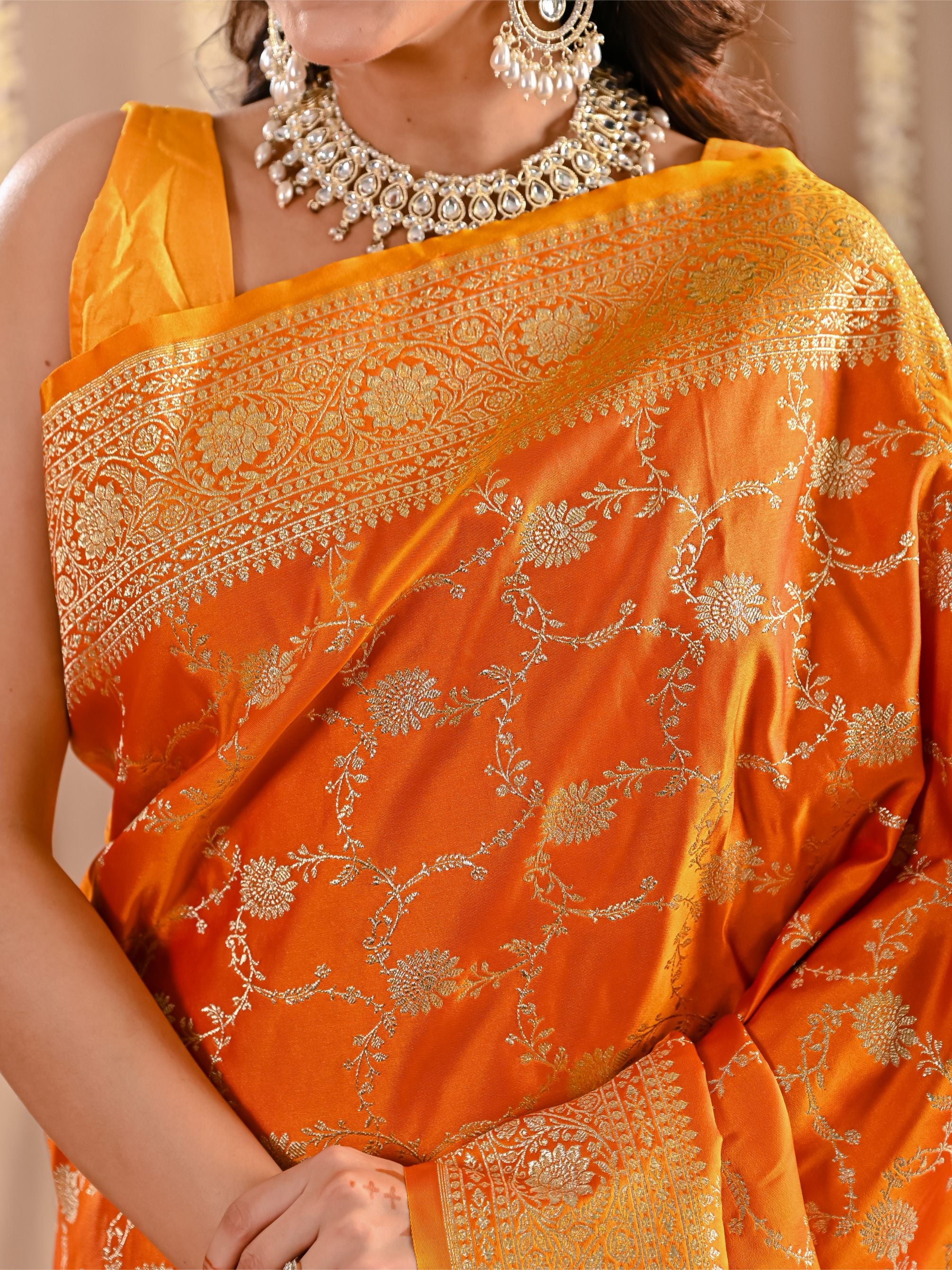Aarohi Pure Katan Banarasi Silk Saree