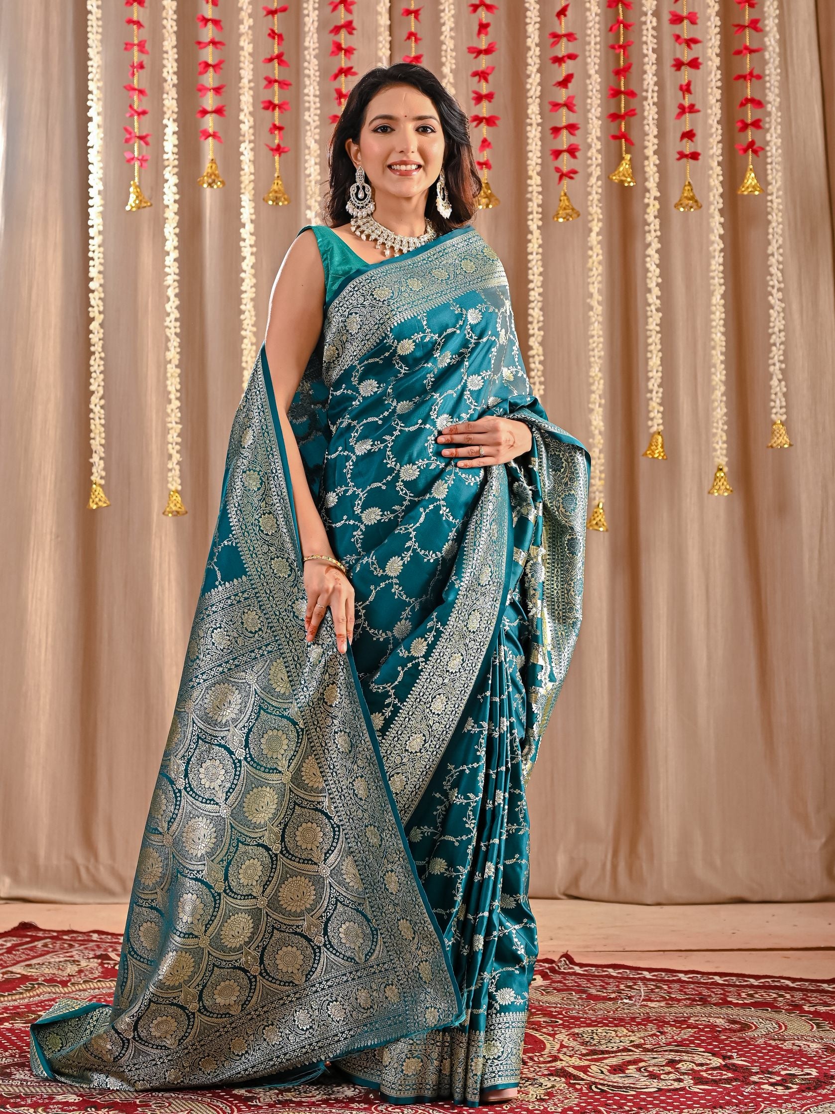Tara Pure Katan Banarasi Silk Saree