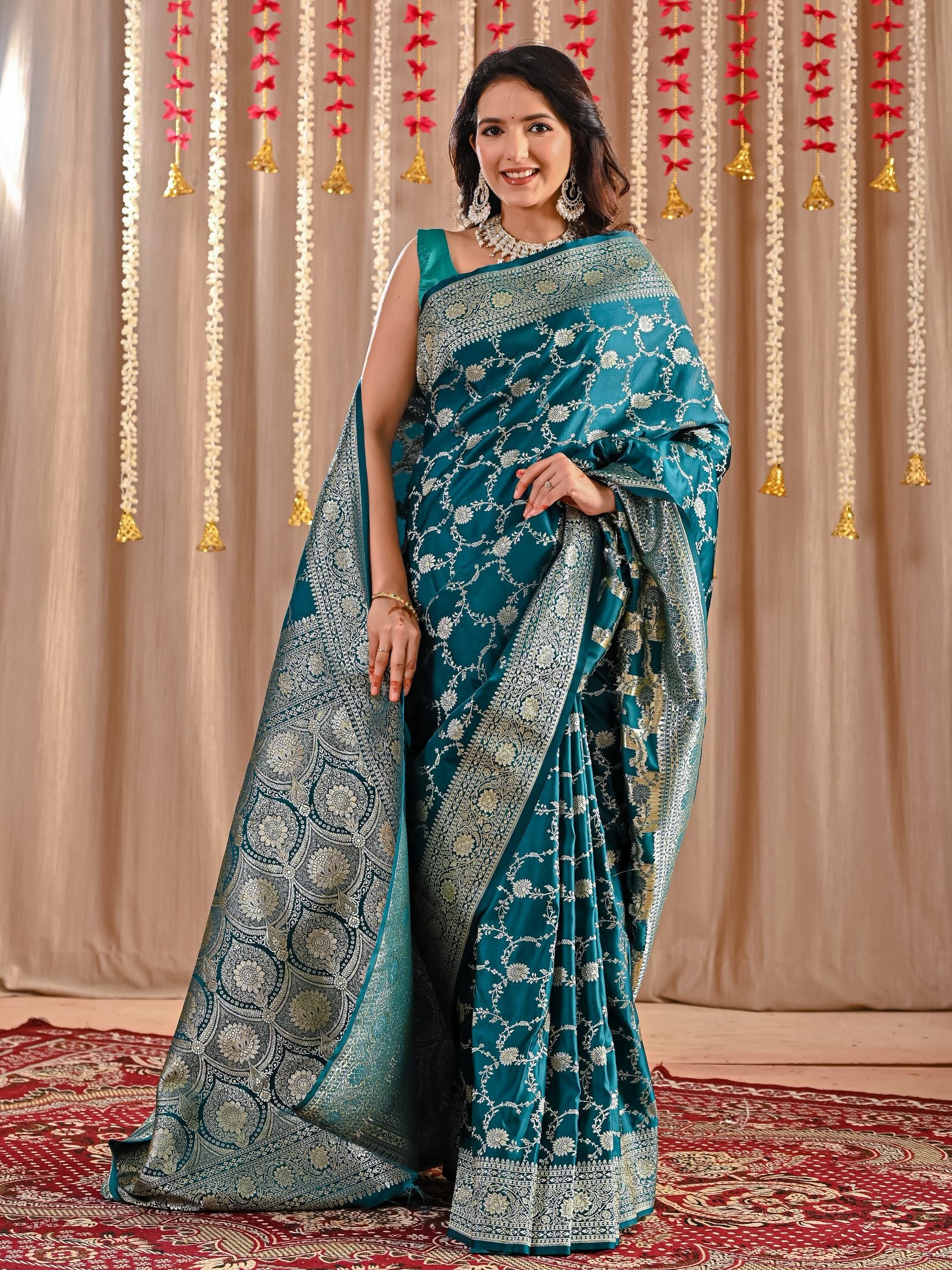 Tara Pure Katan Banarasi Silk Saree