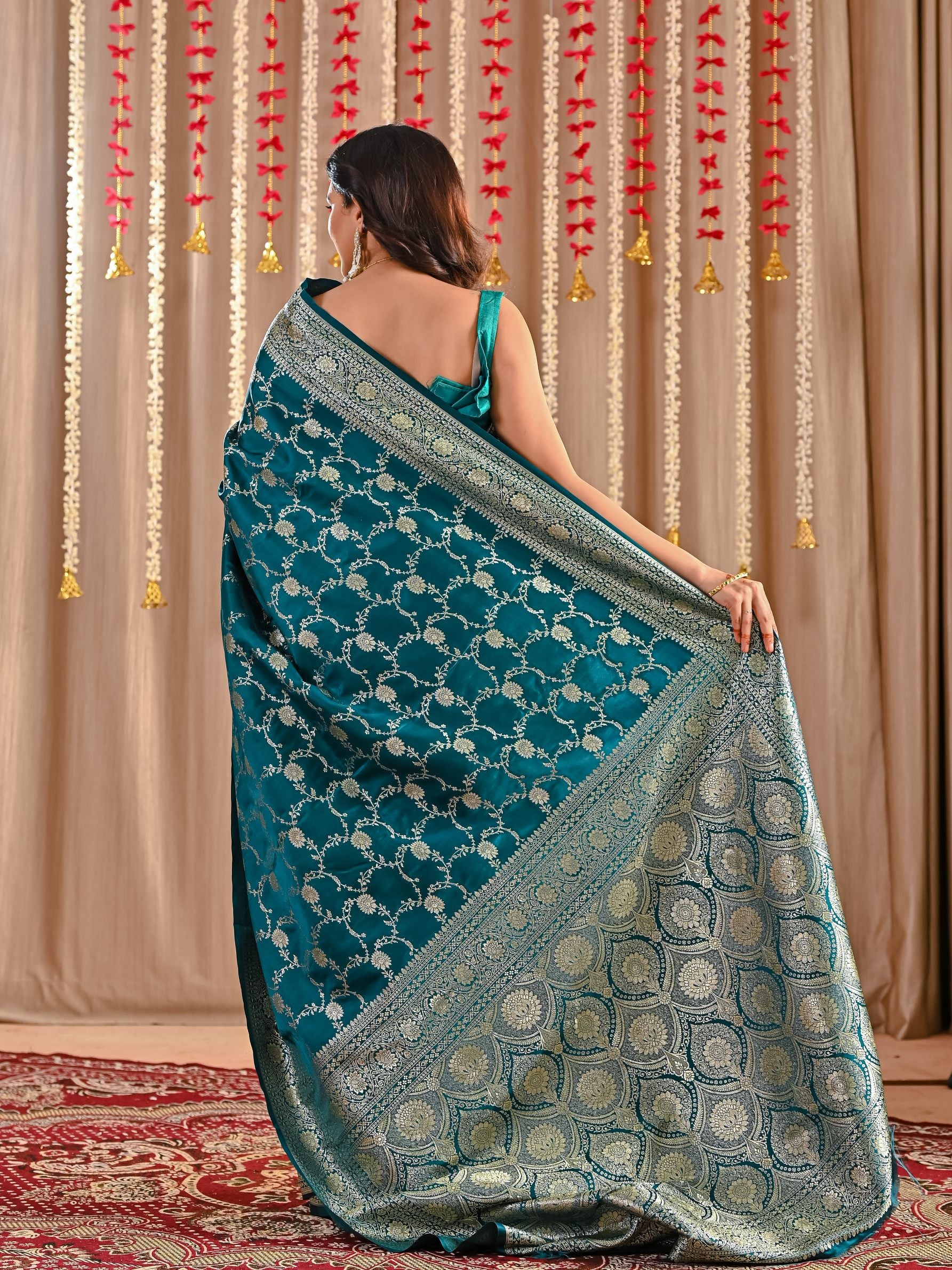 Tara Pure Katan Banarasi Silk Saree