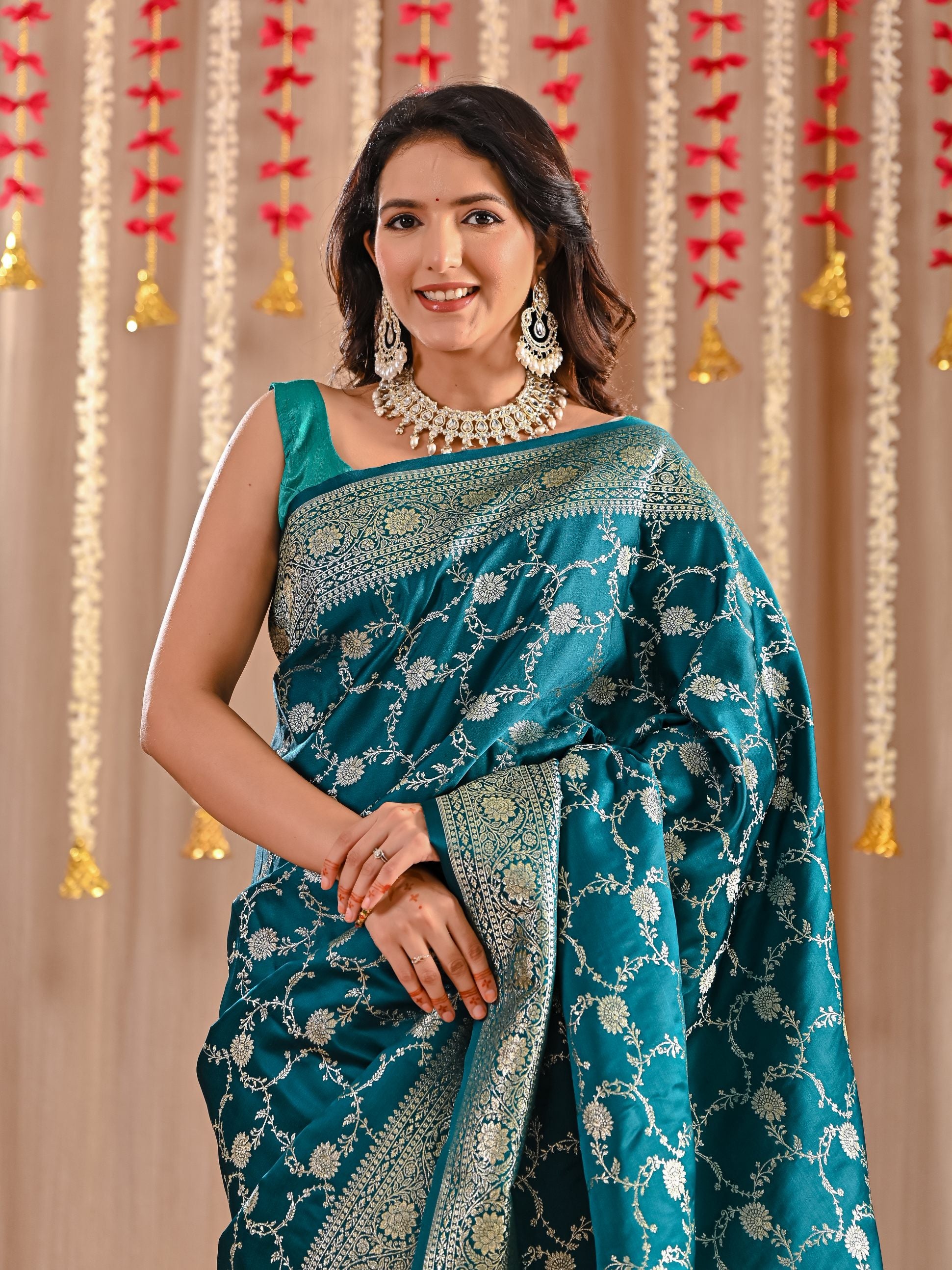 Tara Pure Katan Banarasi Silk Saree