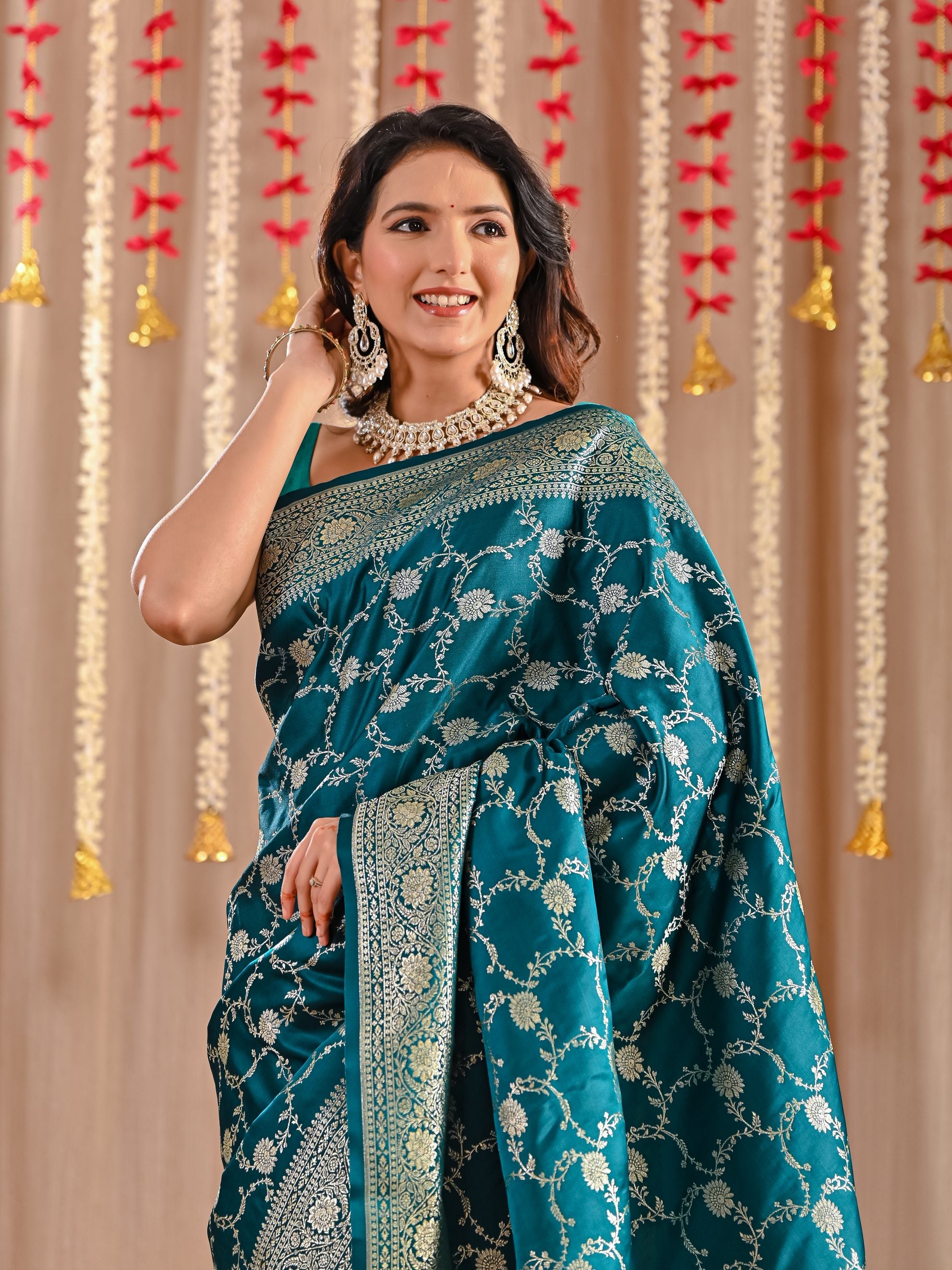 Tara Pure Katan Banarasi Silk Saree