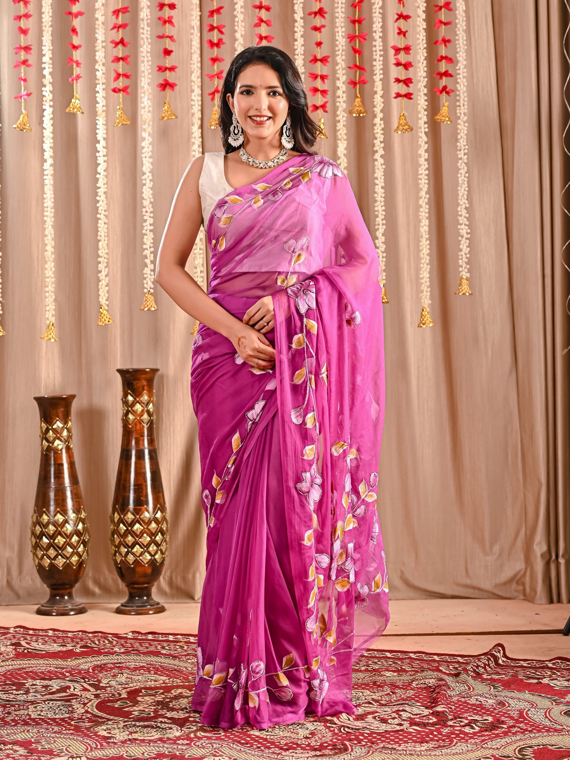 Meena Royal Crepe Saree