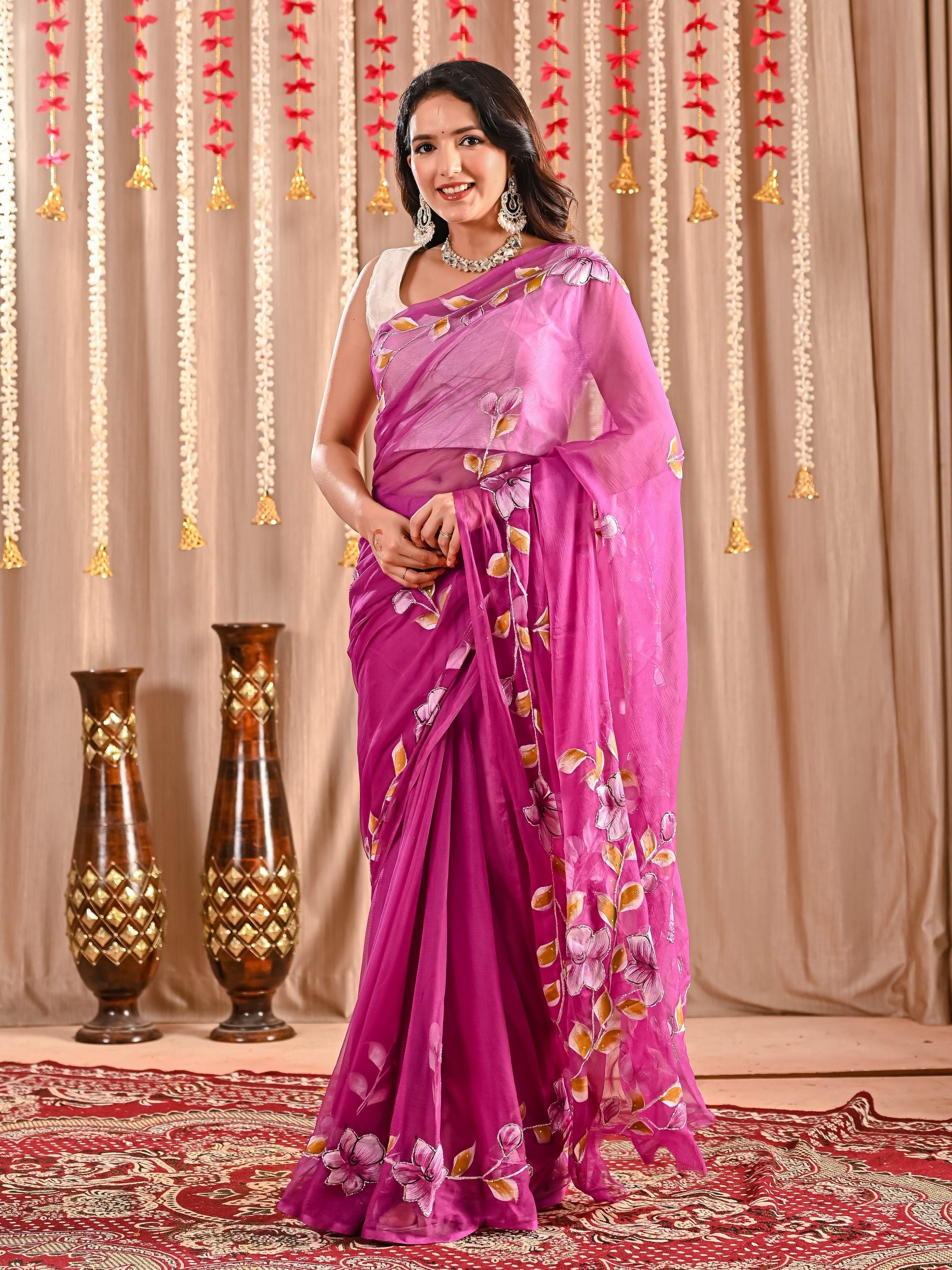 Meena Royal Crepe Saree