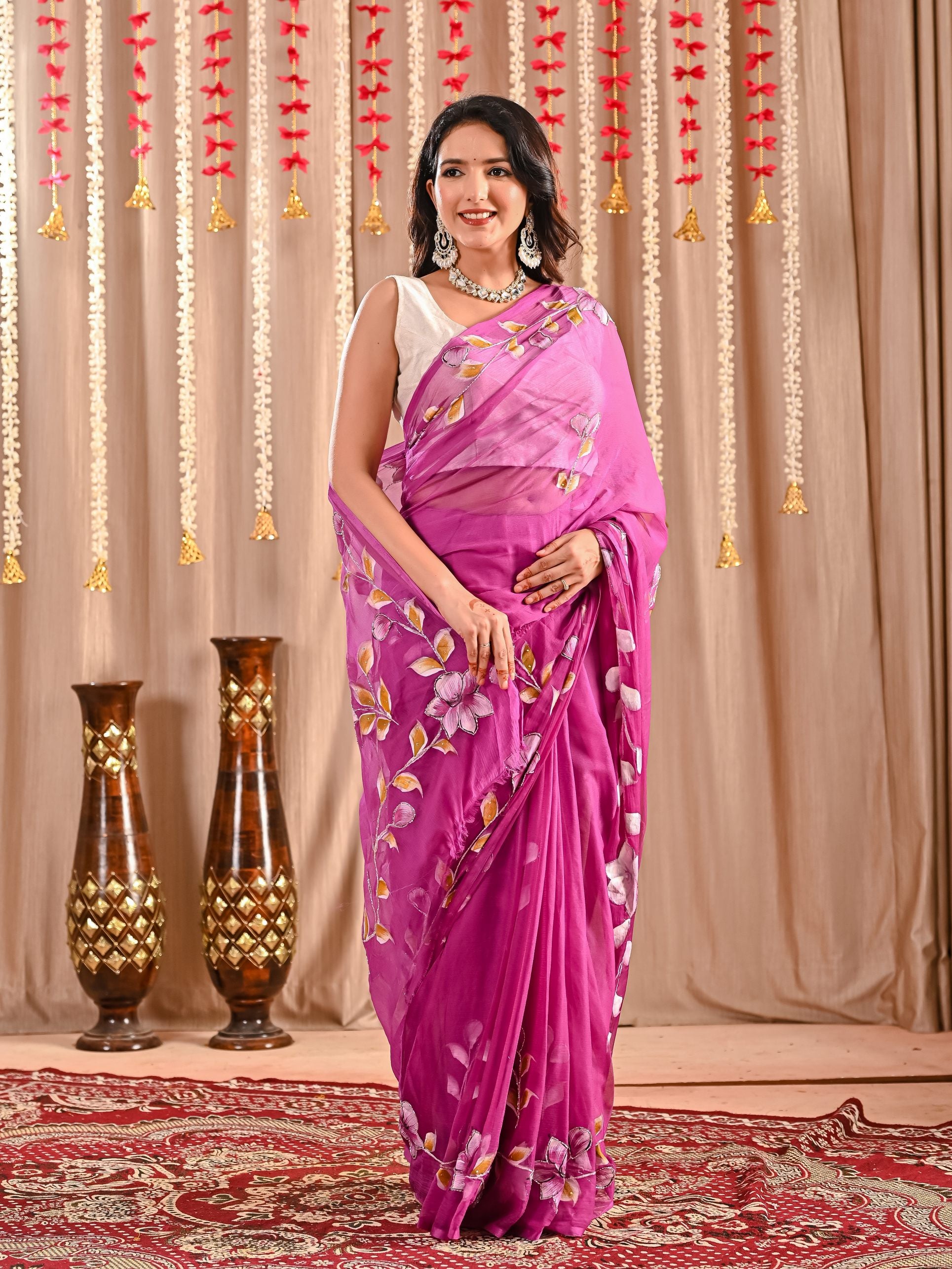 Meena Royal Crepe Saree
