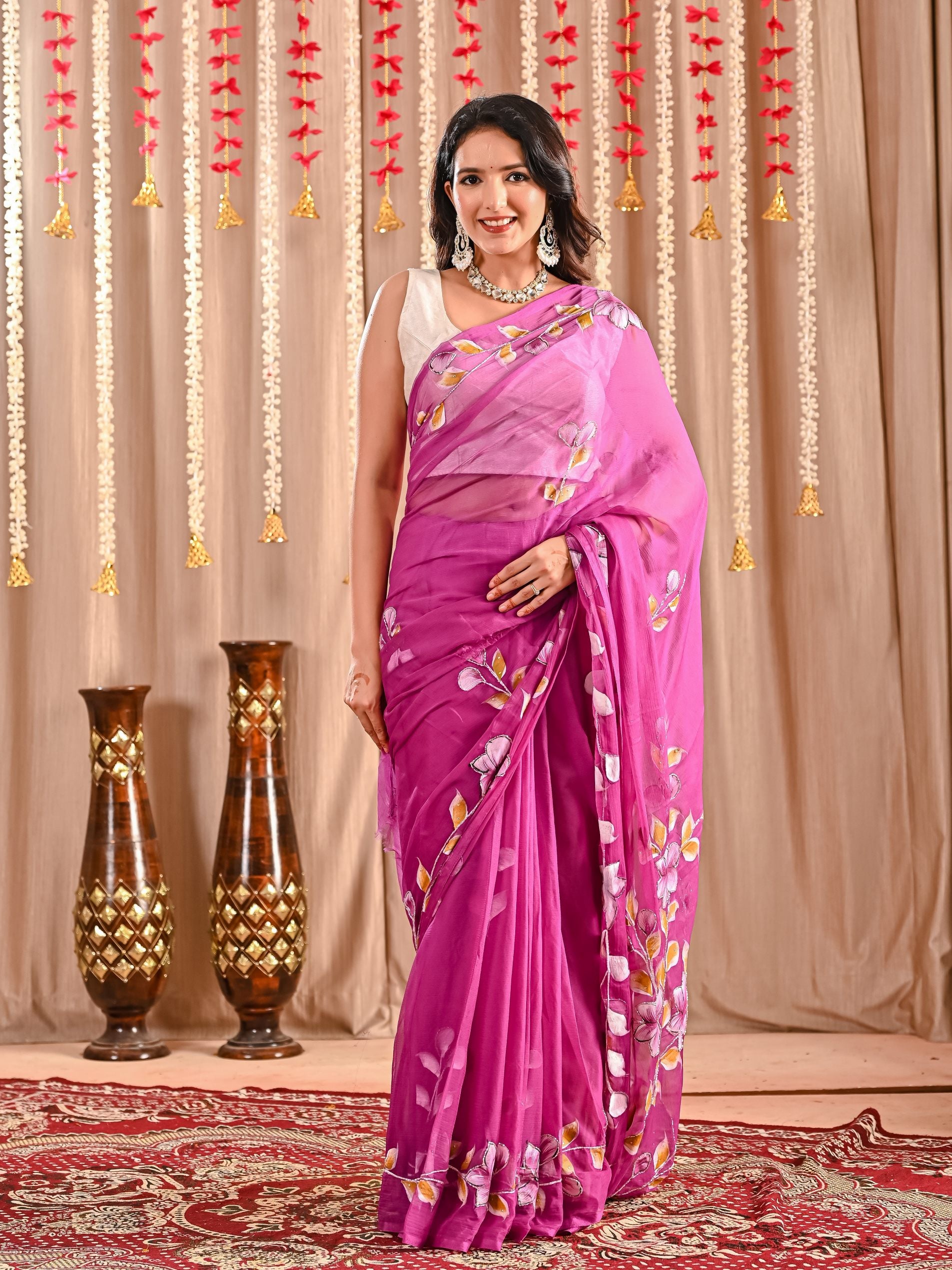 Meena Royal Crepe Saree
