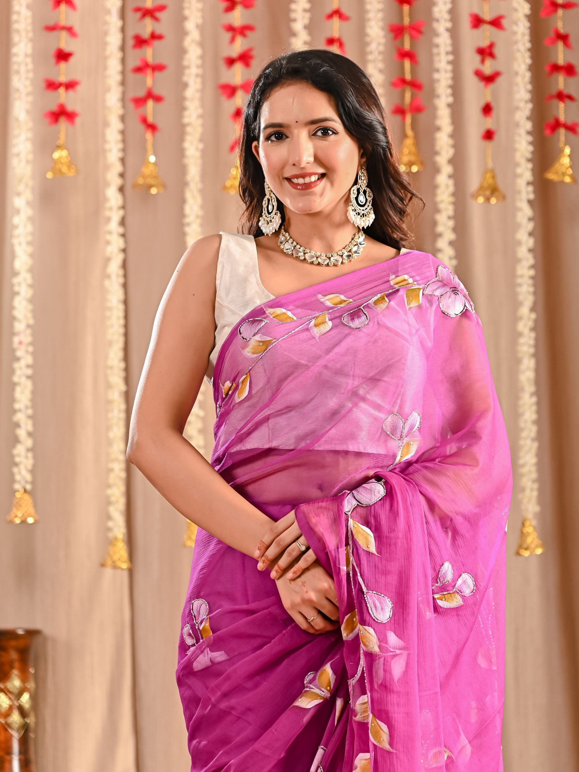 Meena Royal Crepe Saree