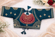 Sharvani Teal Magenta Aangi Blouse