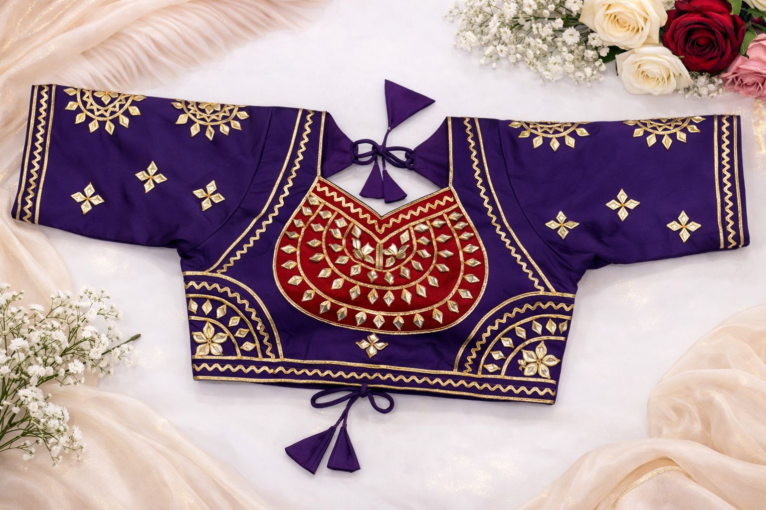 Kiara Purple Red Aangi Blouse