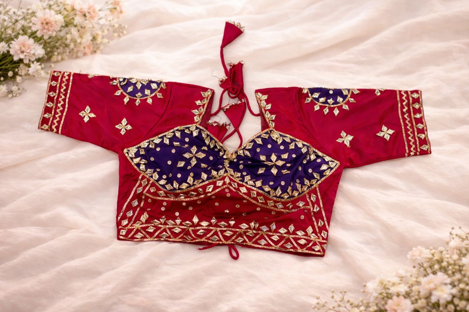 Myra Rani Purple Aangi Blouse