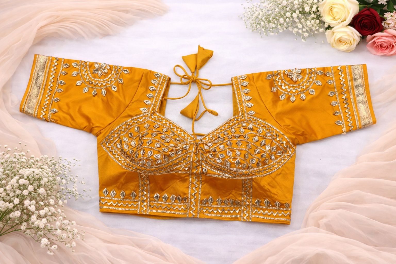 Aarini Mustard Gold Aangi Blouse