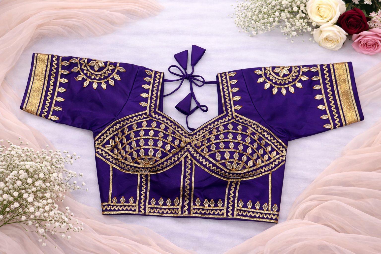 Prisha Royal Purple Aangi Blouse