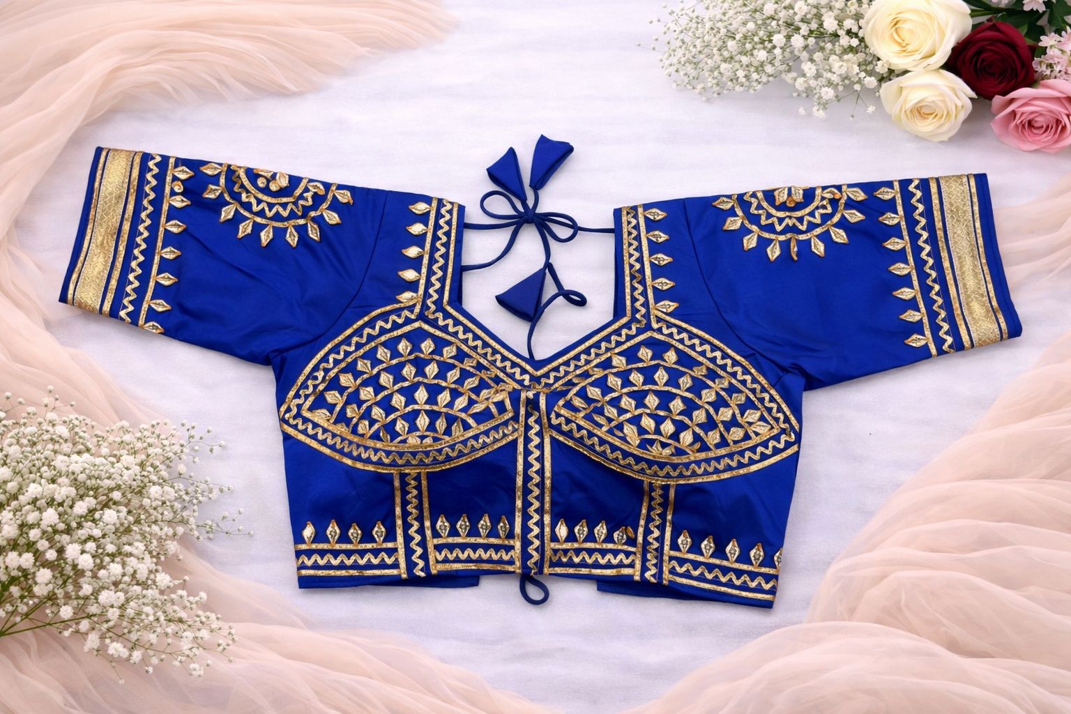 Ruhani Royal Blue Aangi Blouse