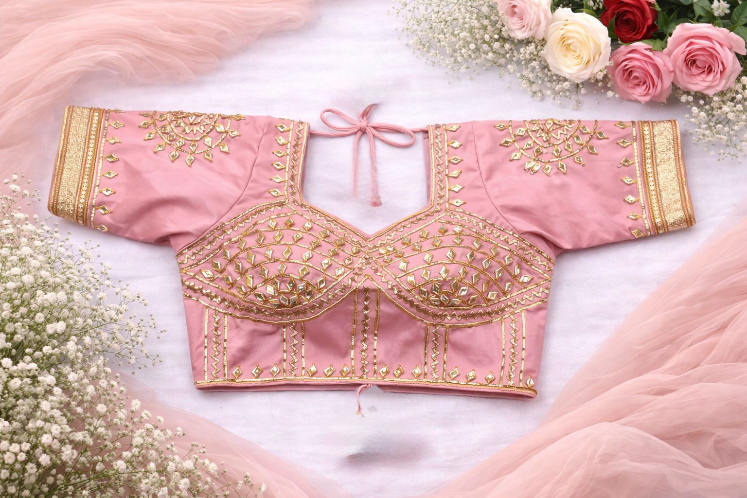 Prisha Baby Pink Aangi Blouse