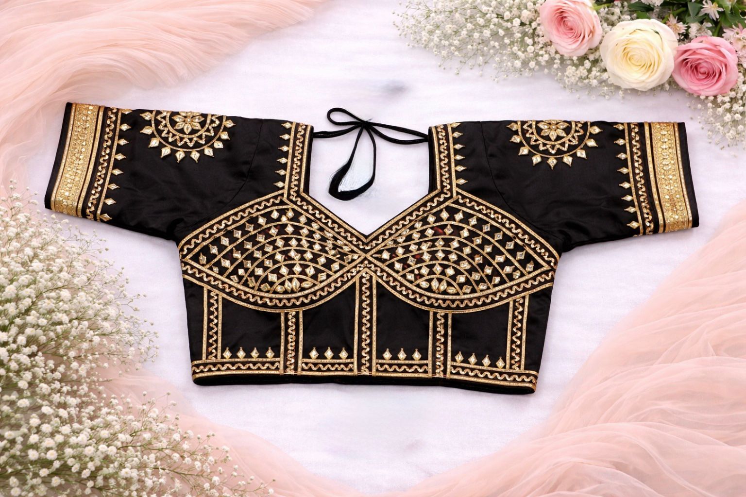 Siya Black Gold Aangi Blouse