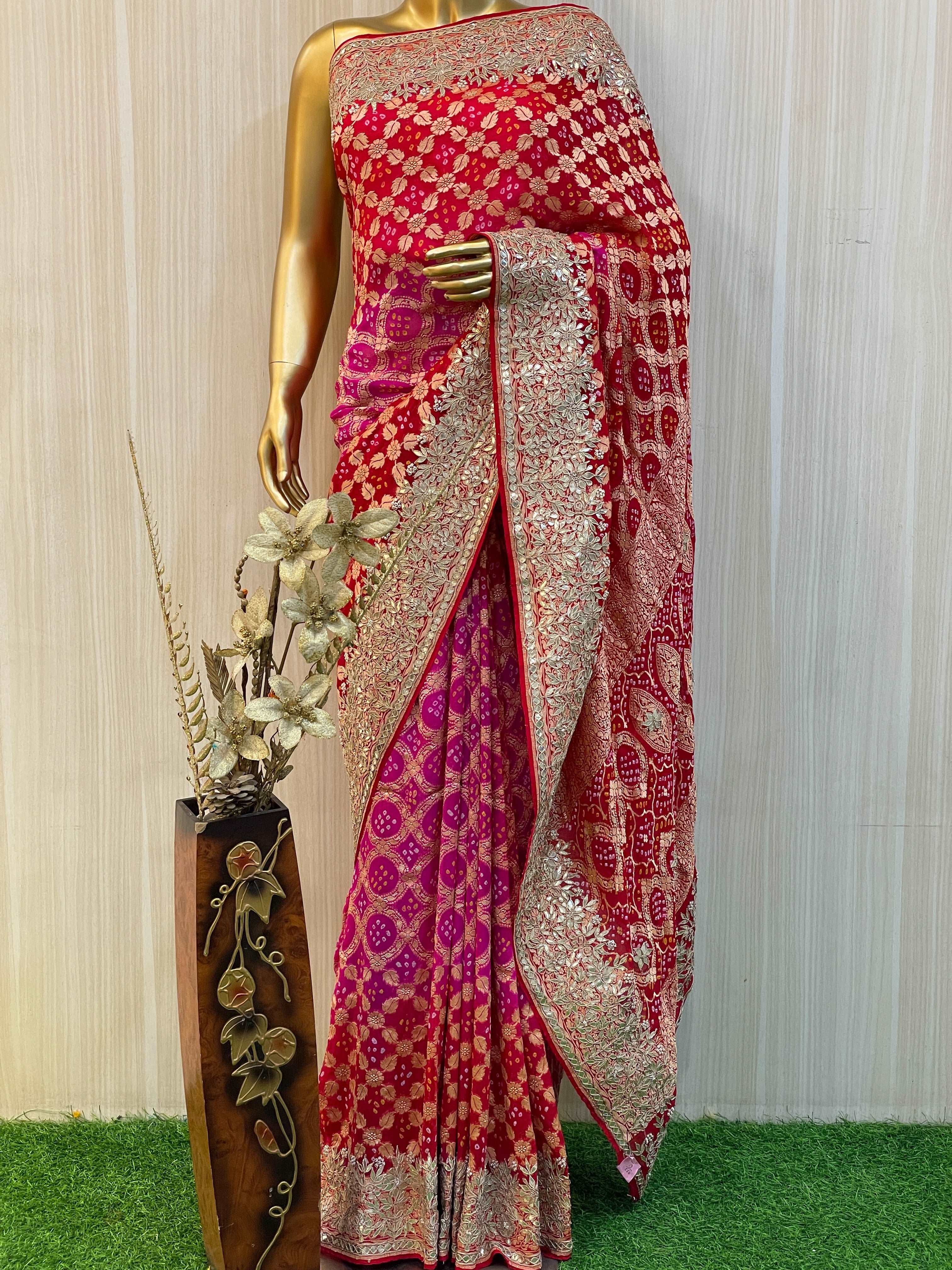 Biva Bandhani Saree