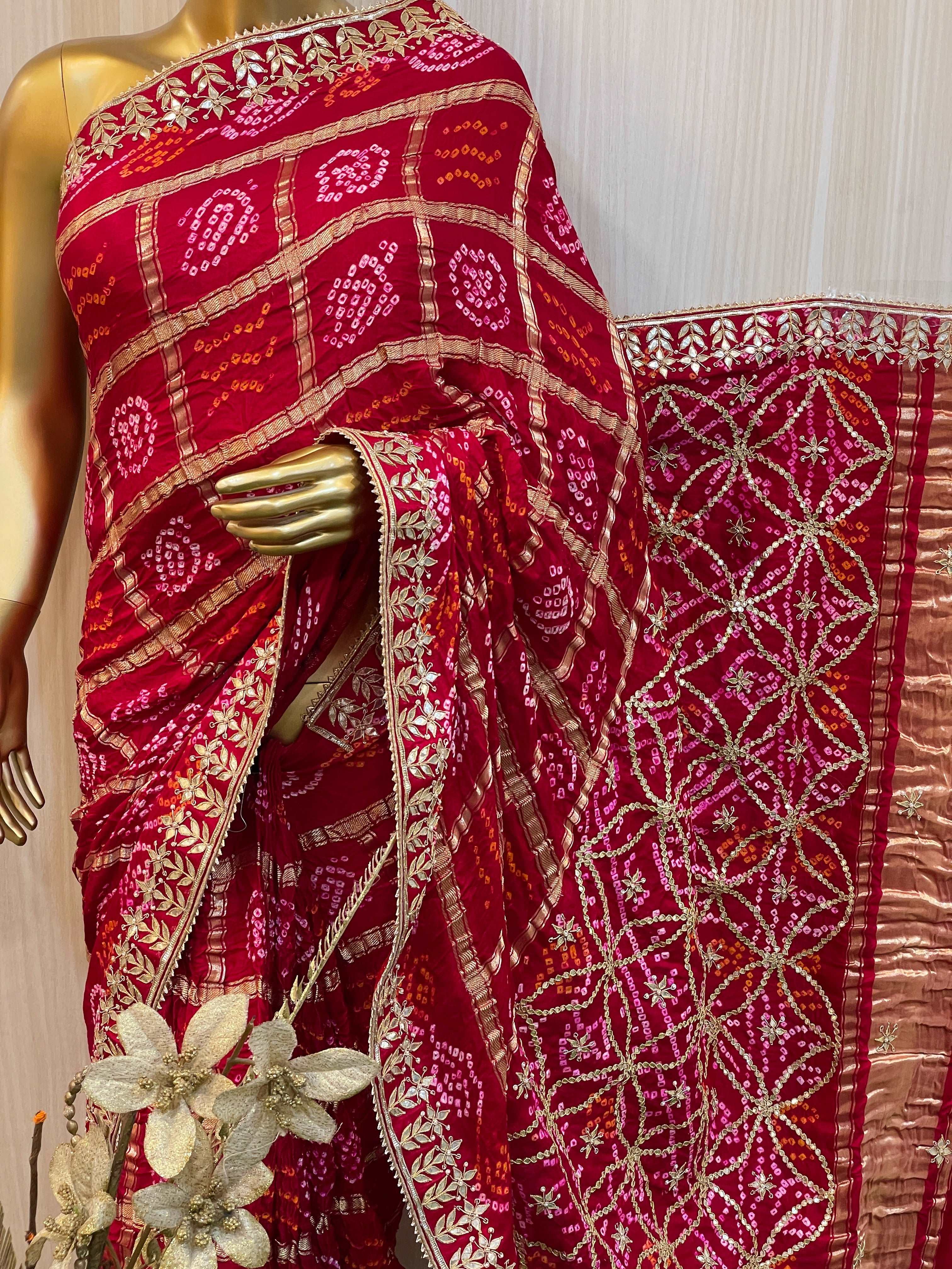 Shumi Bandhani Saree