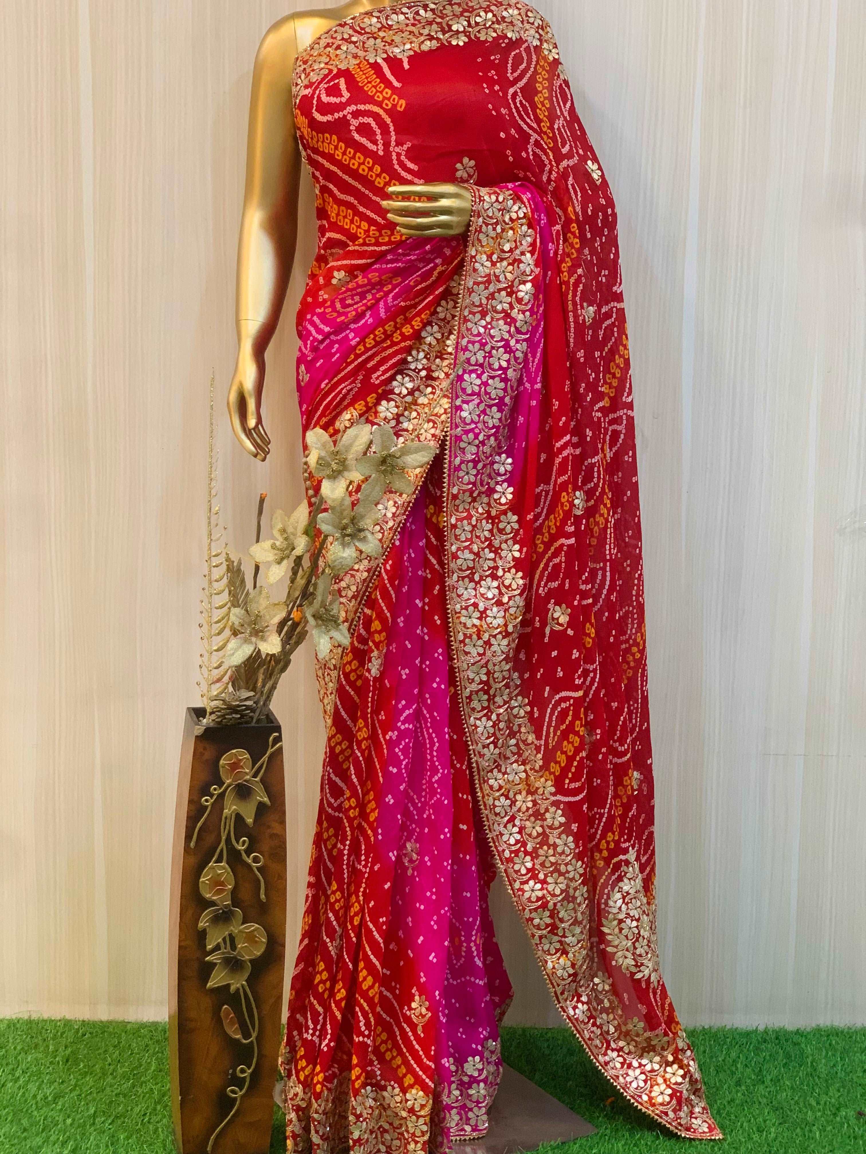 Inaya Bandhani Saree