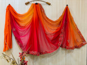 Kesari Chiffon Saree
