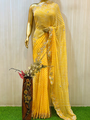 Anaira Gota Patti Leheriya Saree