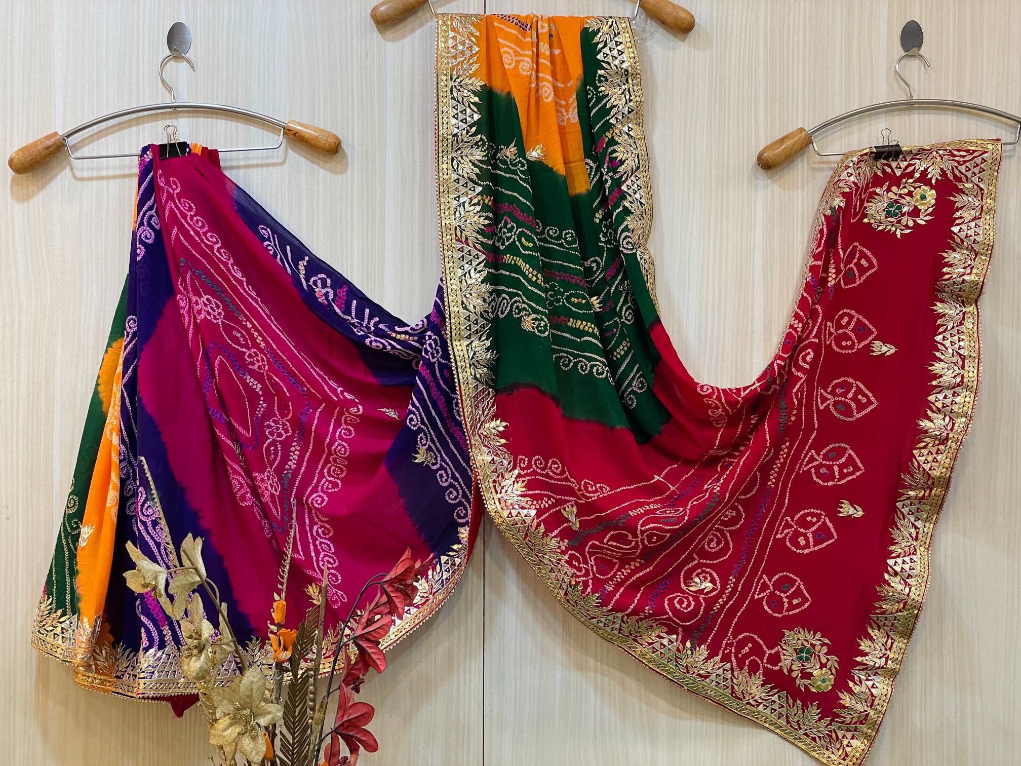 Saavi Nauranga Bandhani Saree