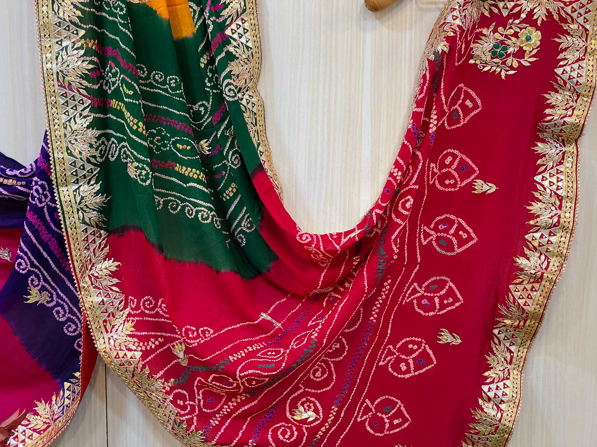 Saavi Nauranga Bandhani Saree