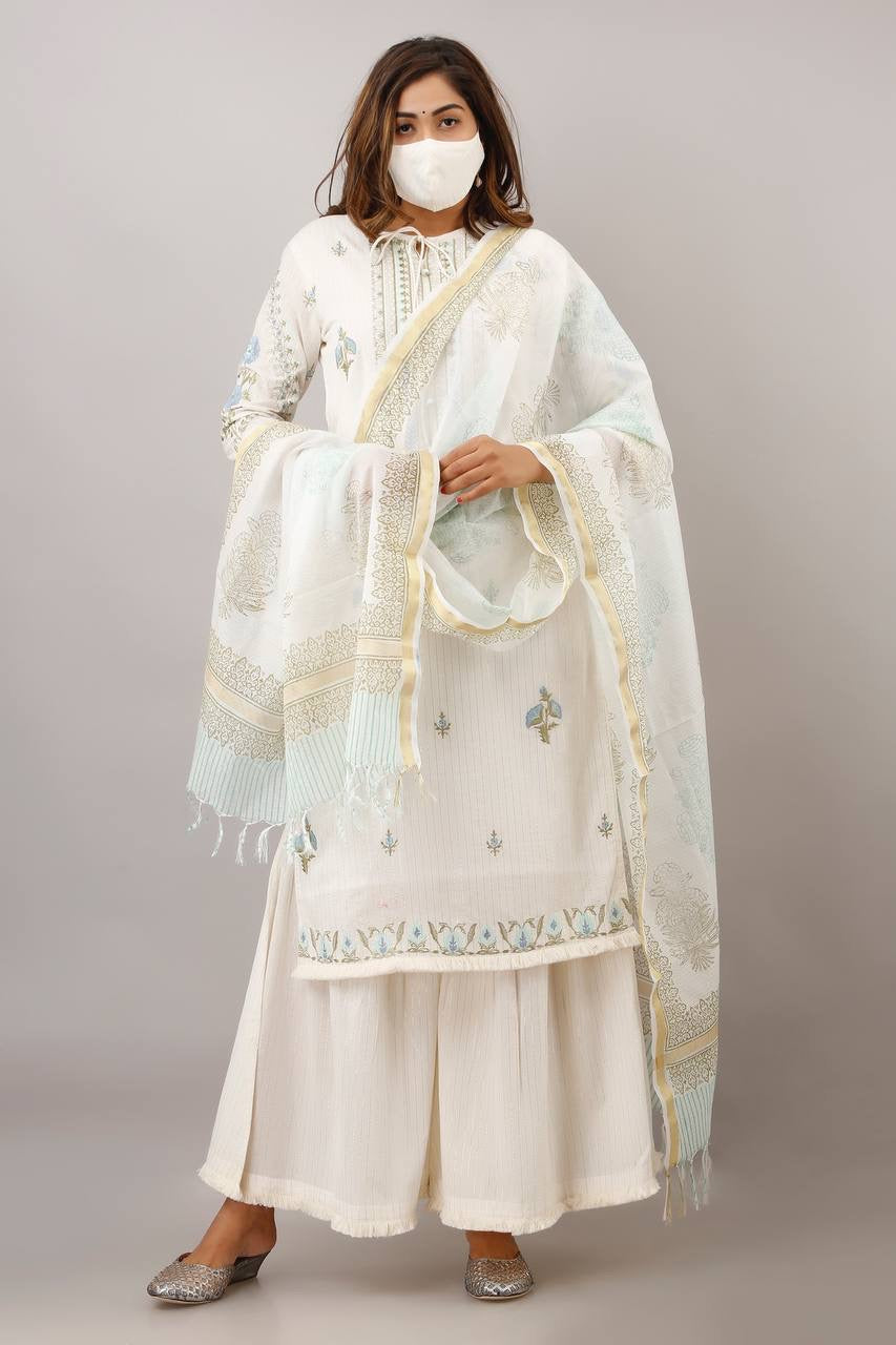 Wonderful White Kurta Set