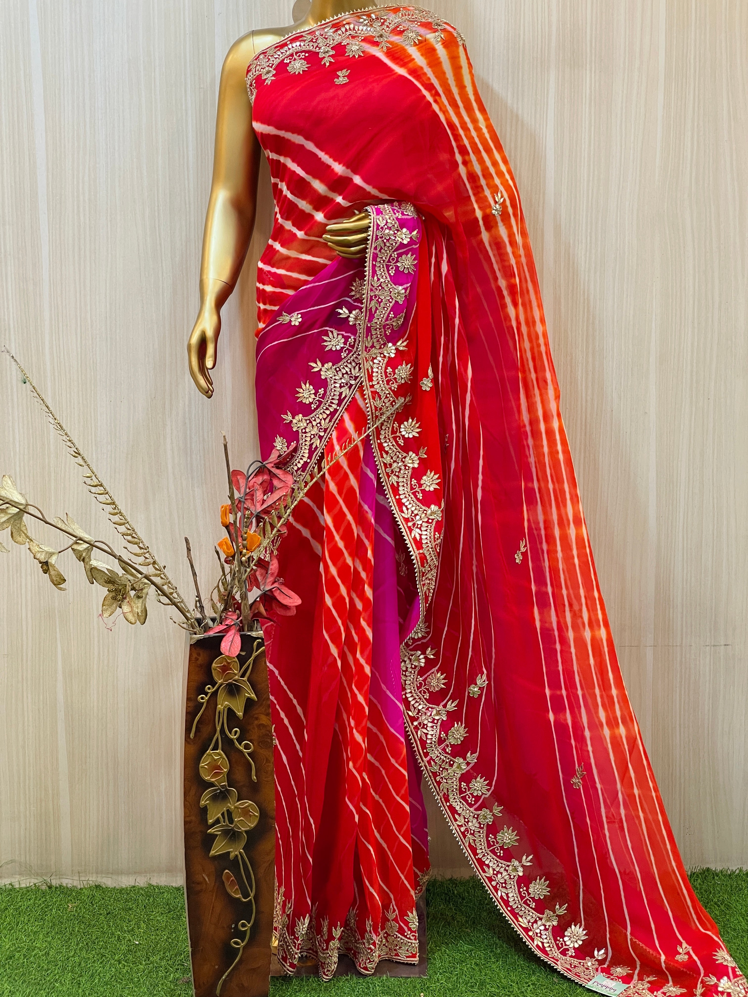 Misha Leheriya Saree