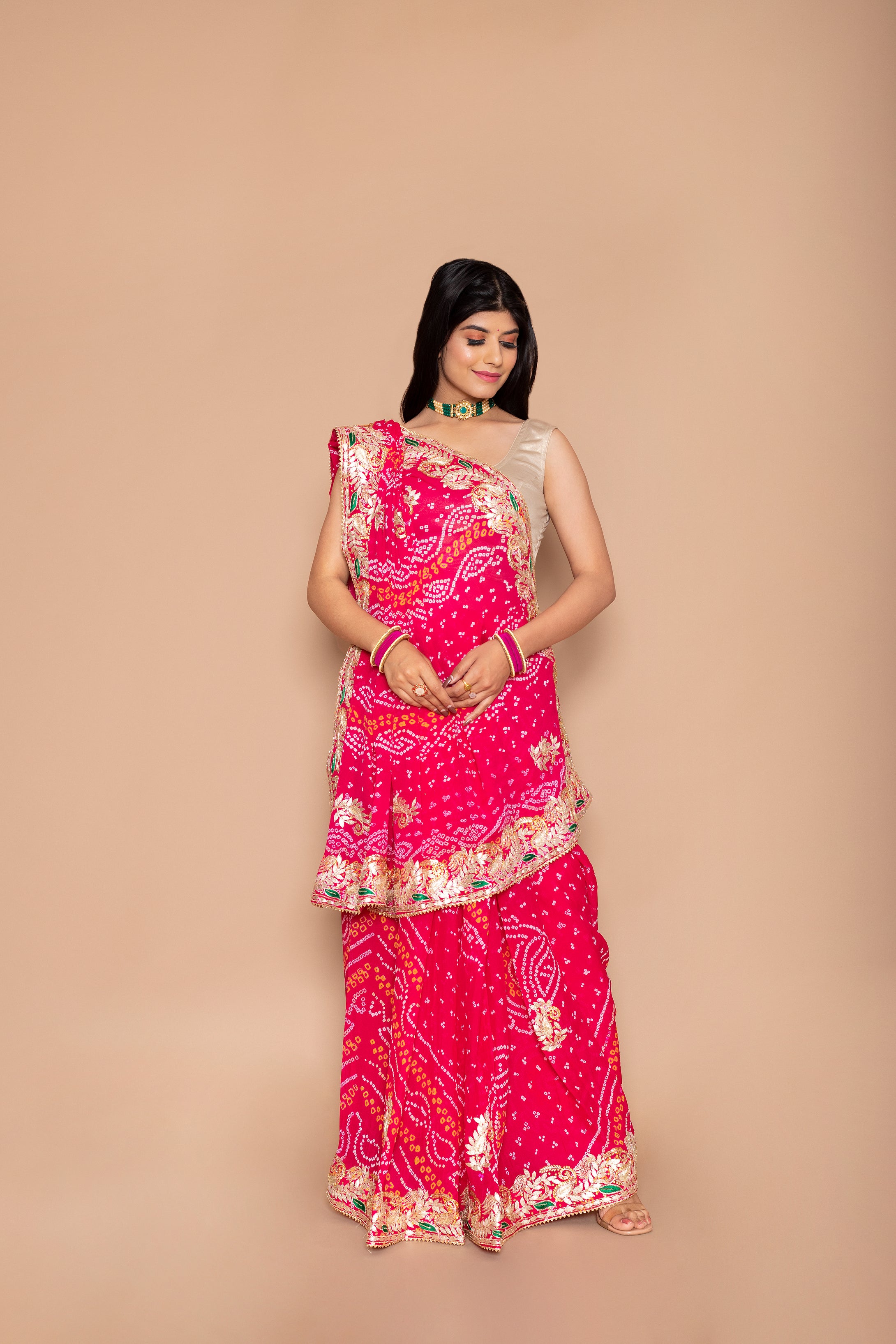 Neeru Bandhani Saree