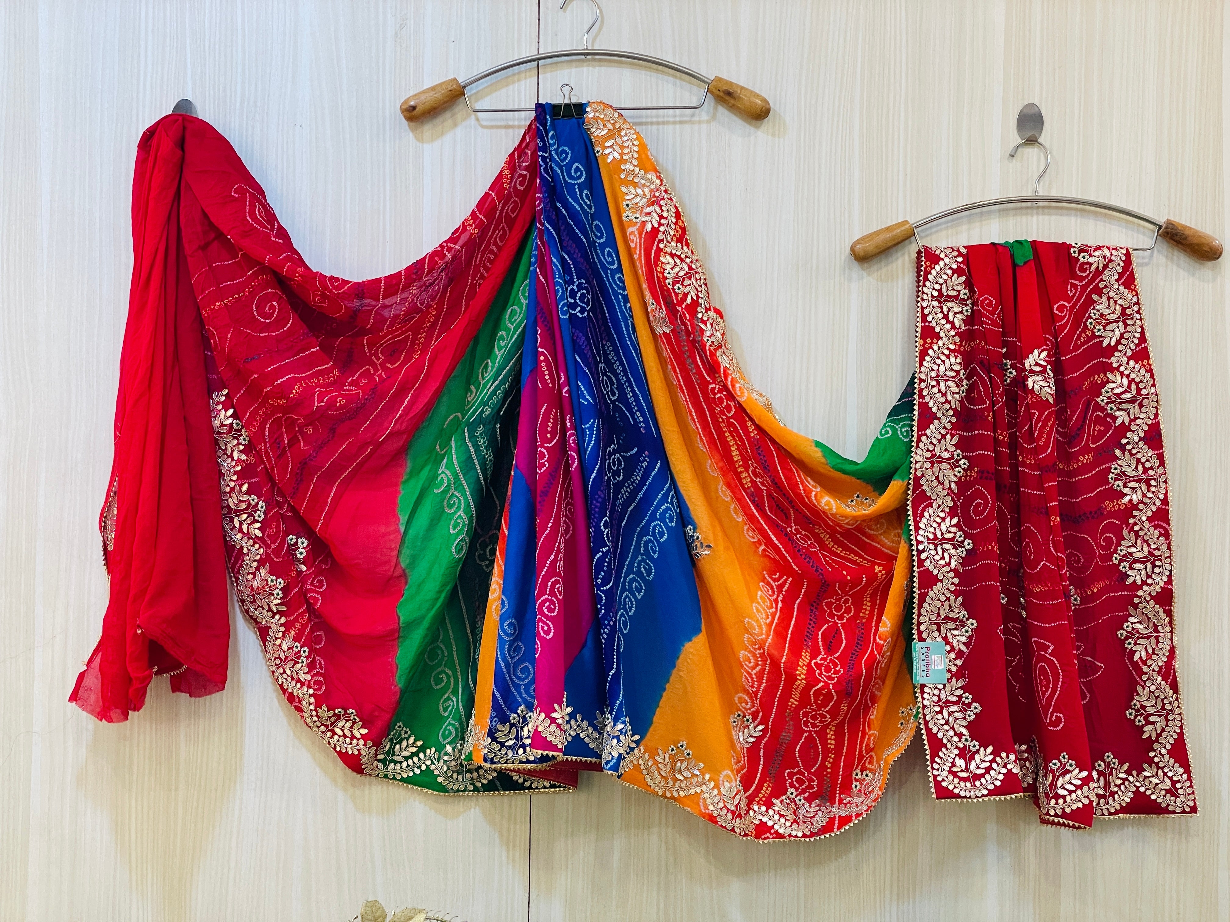 Nitya Nauranga Bandhani Saree