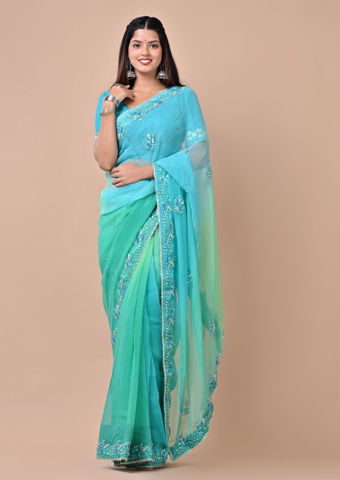 Piku Chiffon Saree